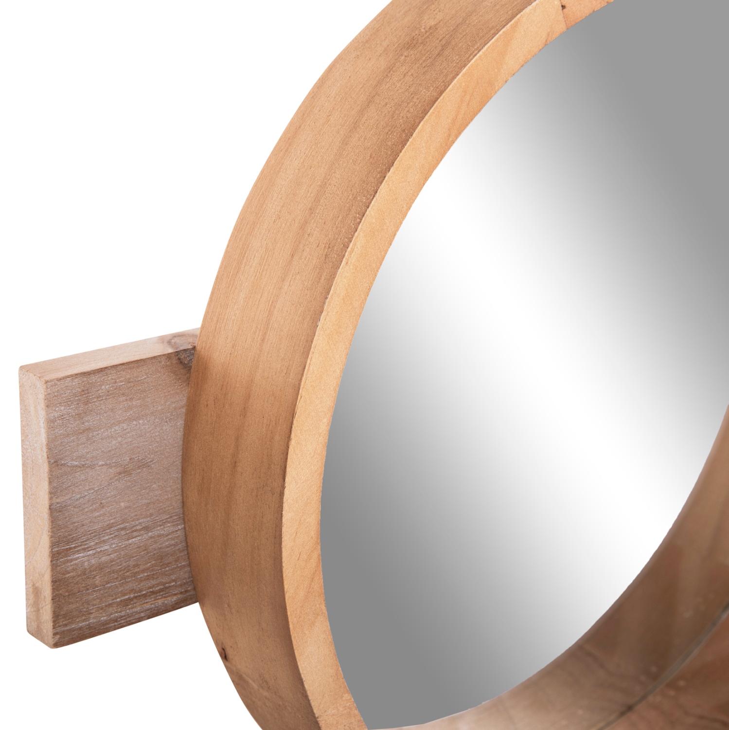 ΚΑΘΡΕΠΤΗΣ ΤΟΙΧΟΥ ΣΤΡΟΓΓΥΛΟΣ SCUTTLE FIR WOOD&MDF-BLACK METAL 80x6,5x30,5Υεκ. 5