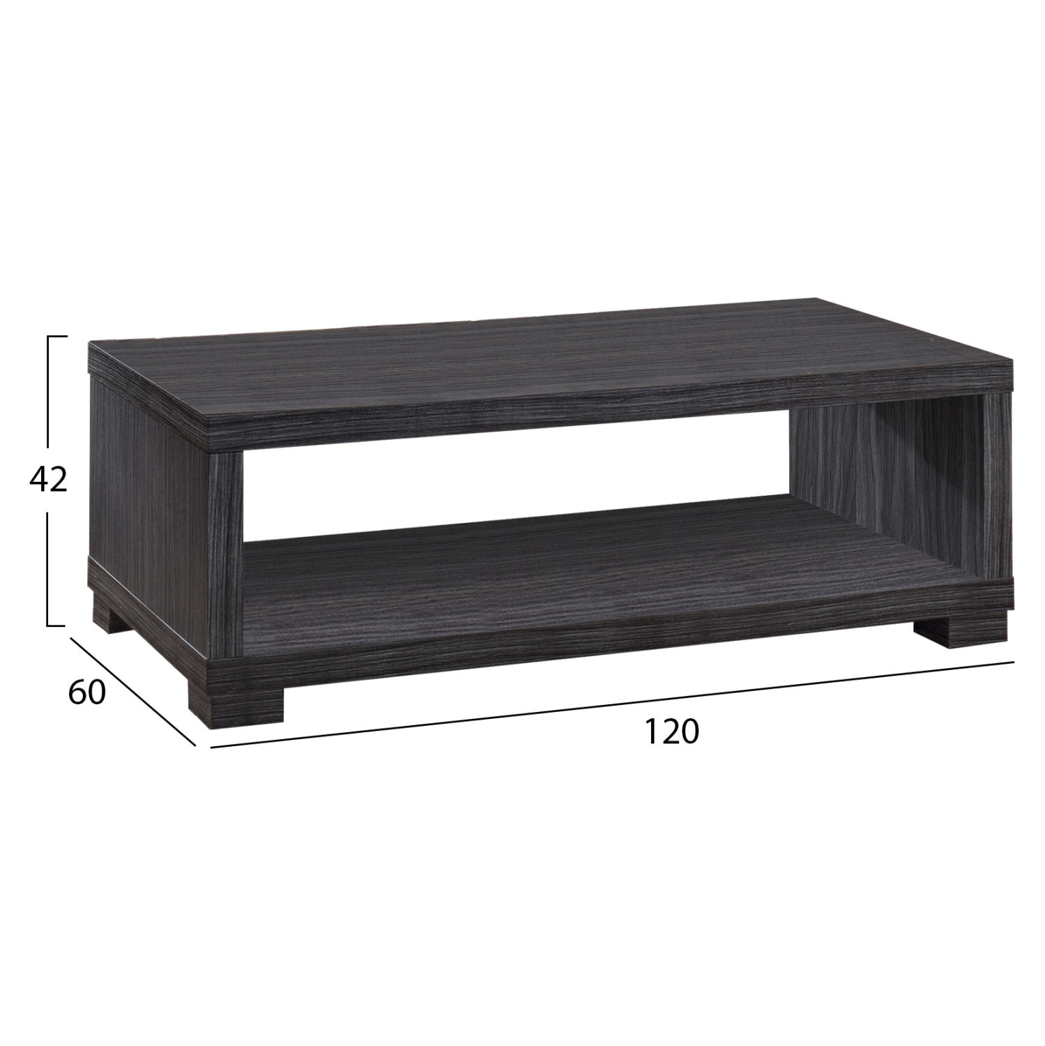 ΤΡΑΠΕΖΙ ΣΑΛΟΝΙΟΥ SALEM ZEBRANO 120Χ60Χ42εκ. 2