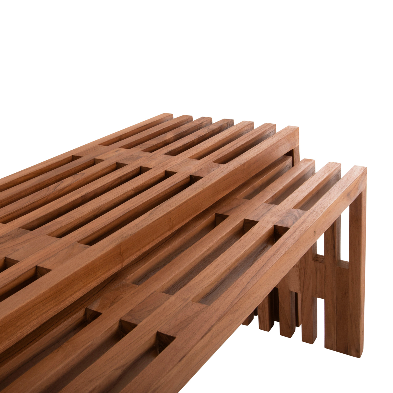 ΤΡΑΠΕΖΙΑ ΣΑΛΟΝΙΟΥ ΣΕΤ 2ΤΜΧ NYA ΜΑΣΙΦ ΞΥΛΟ TEAK ΣΕ ΦΥΣΙΚΟ 110x30x46Υεκ. 7