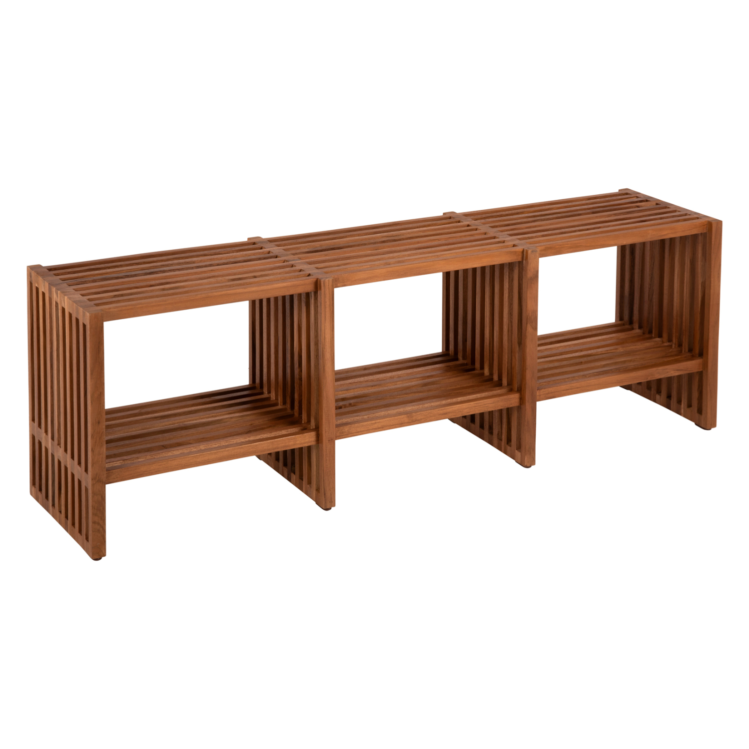 ΚΟΝΣΟΛΑ TV NYA ΜΑΣΙΦ ΞΥΛΟ TEAK ΣΕ ΦΥΣΙΚΟ ΧΡΩΜΑ 130x29,5x46Υ εκ. 1
