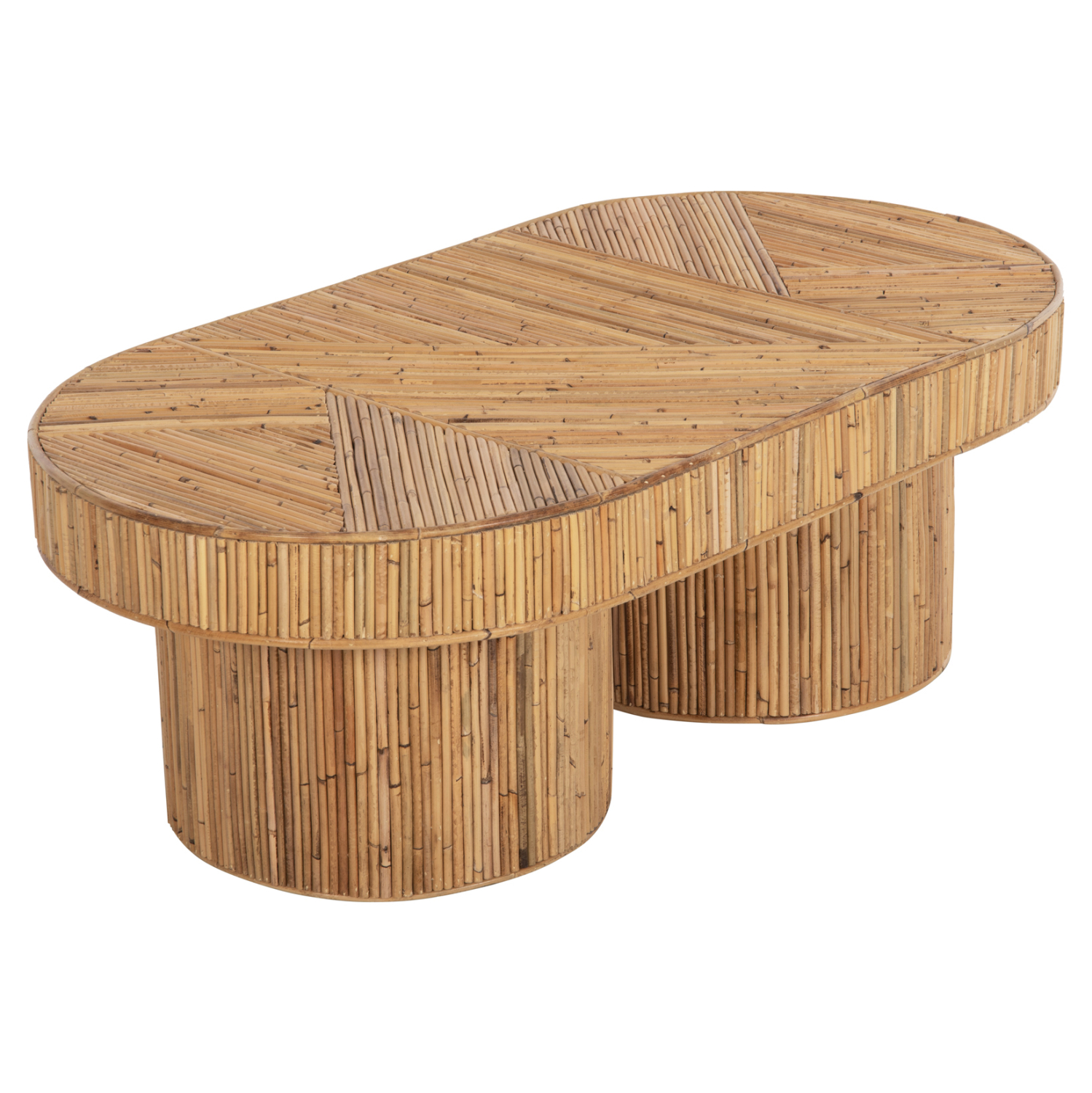 ΤΡΑΠΕΖΙ ΣΑΛΟΝΙΟΥ GATSBY ΟΒΑΛ TOP HM9870 RATTAN ΧΡΩΜΑ ΦΥΣΙΚΟ 110x59x39Υεκ. 4