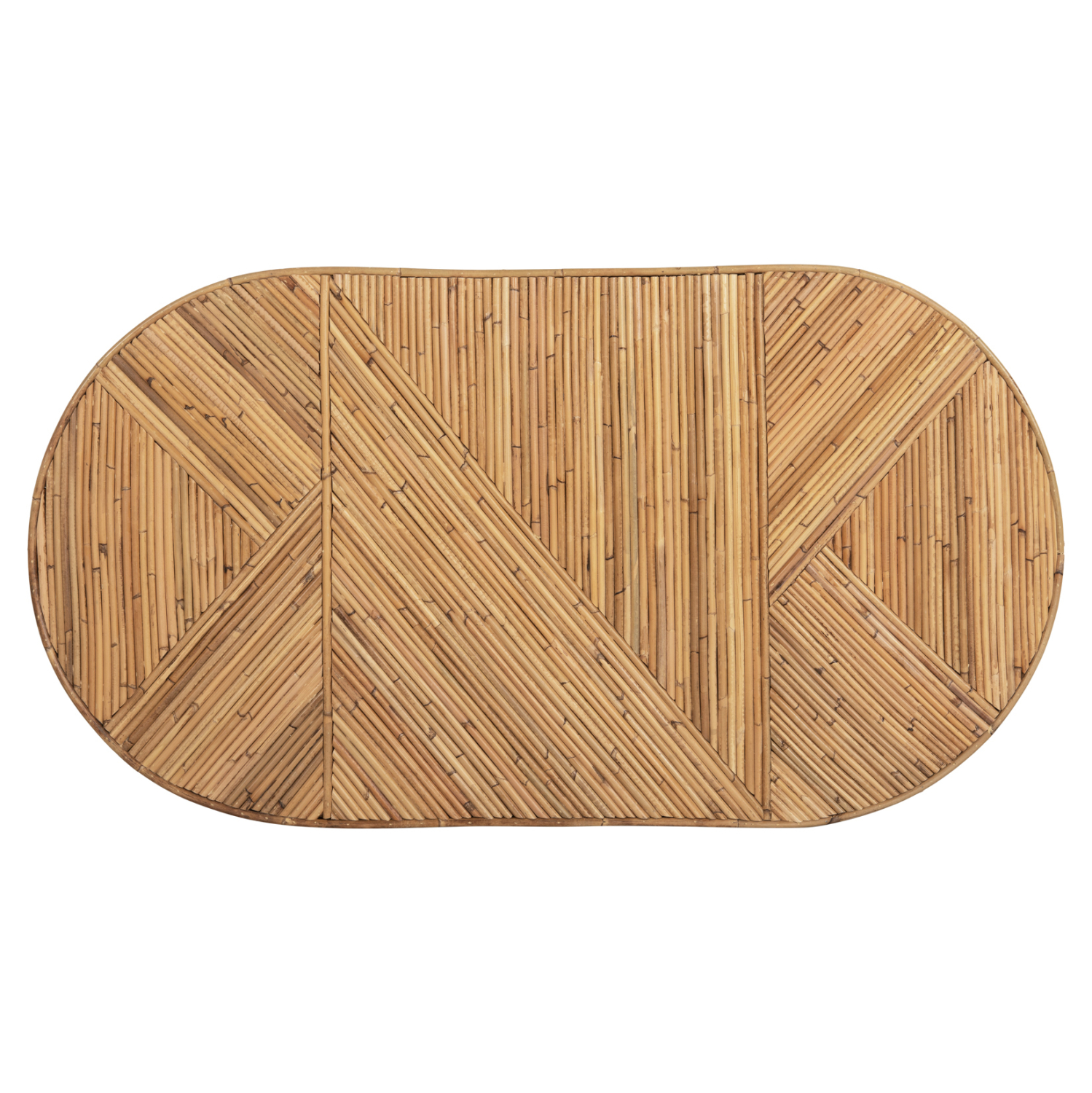 ΤΡΑΠΕΖΙ ΣΑΛΟΝΙΟΥ GATSBY ΟΒΑΛ TOP HM9870 RATTAN ΧΡΩΜΑ ΦΥΣΙΚΟ 110x59x39Υεκ. 6