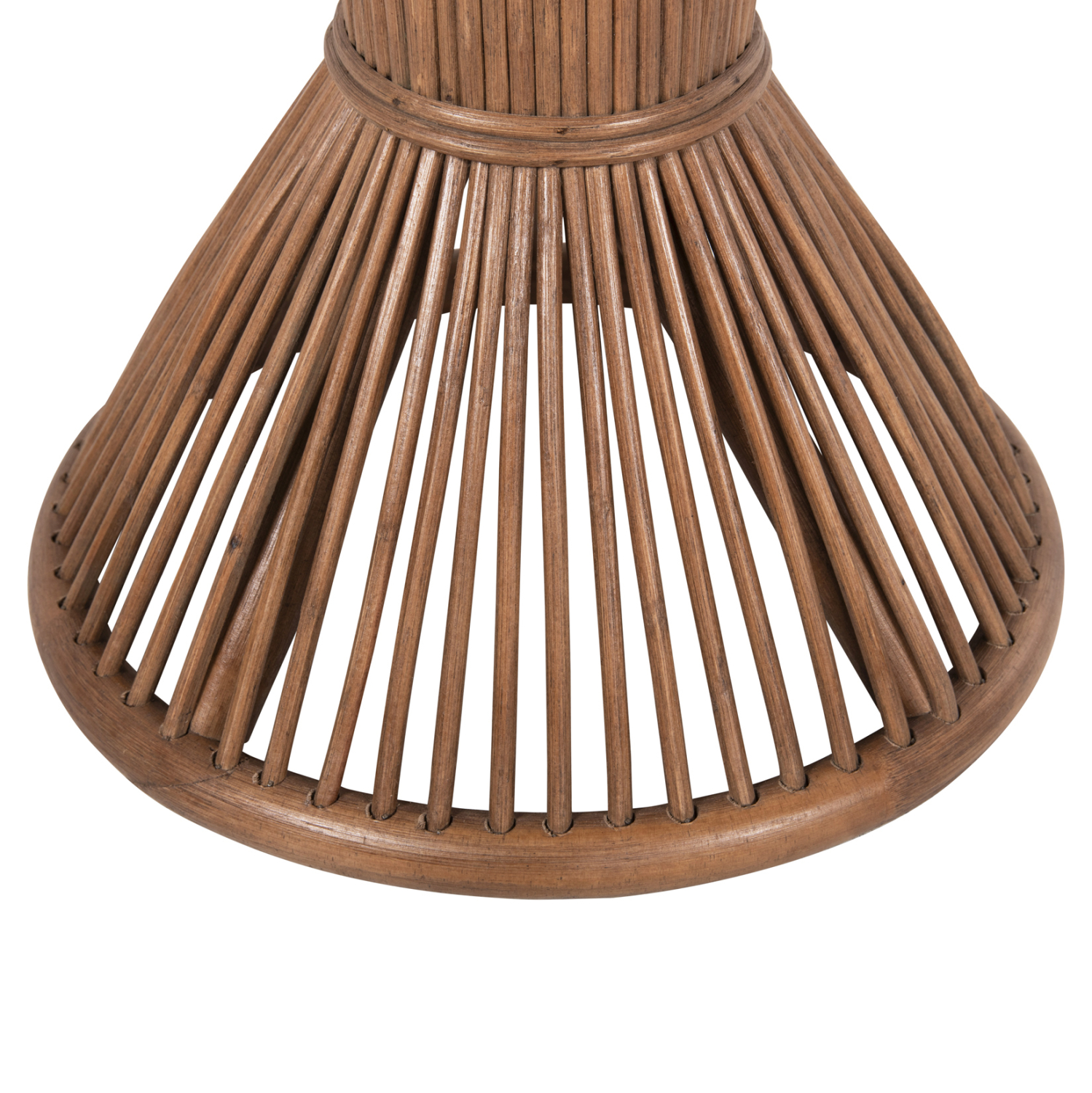 ΤΡΑΠΕΖΑΚΙ ΒΟΗΘΗΤΙΚΟ CIRCE ΦΥΣΙΚΟ RΑΤΤΑΝ ΣΕ ΚΑΦΕ ΧΡΩΜΑ Φ40x45,5Υεκ. 7