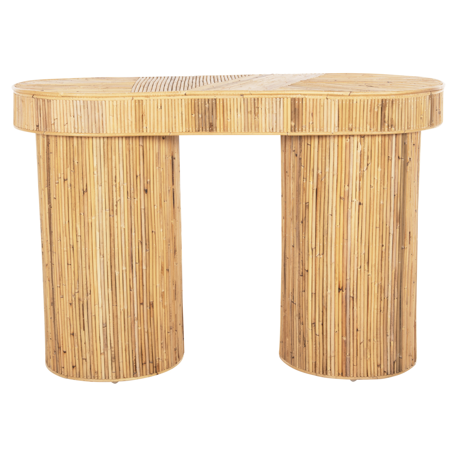ΚΟΝΣΟΛΑ ΟΒΑΛ GATSBY HM9871 ΦΥΣΙΚΟ RATTAN ΣΕ ΦΥΣΙΚΟ ΧΡΩΜΑ 110x45x74,5Υεκ. 3