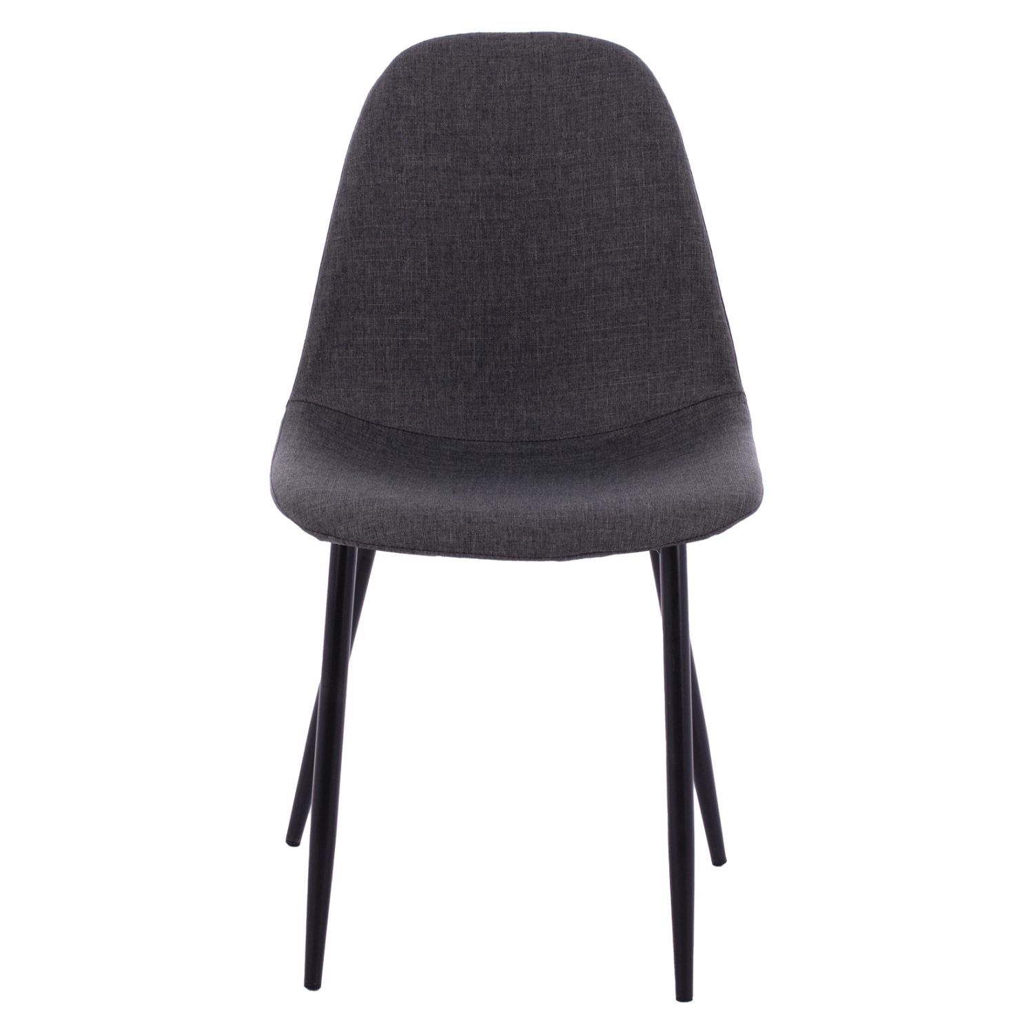 ΚΑΡΕΚΛΑ LEONARDO ΜΕ ΥΦΑΣΜΑ ΓΚΡΙ ΣΚΟΥΡΟ ΚΑΙ ΜΑΥΡΑ ΜΕΤΑΛΛΙΚΑ ΠΟΔΙΑ 43,5x59x84Υ εκ. 3