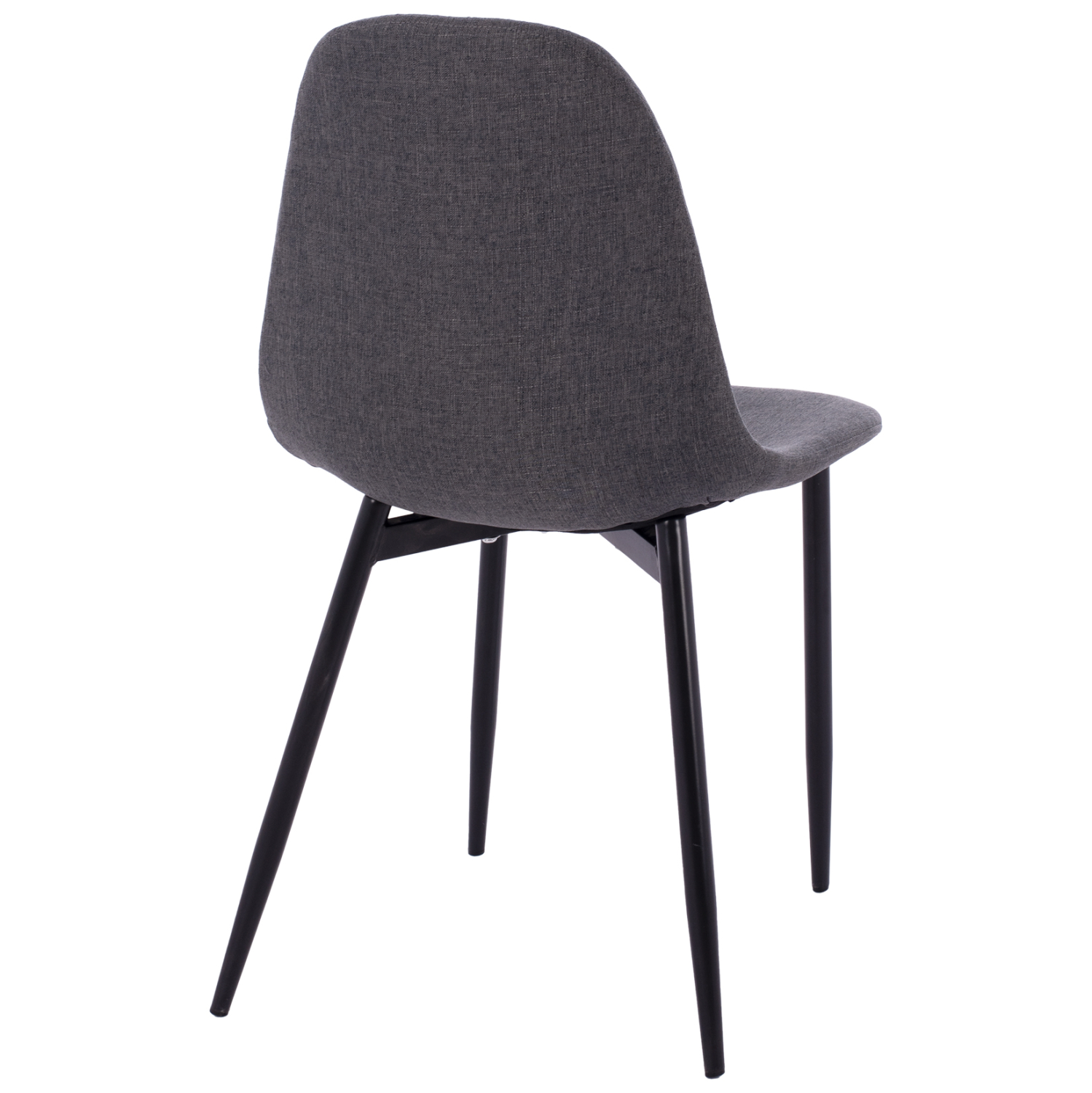 ΚΑΡΕΚΛΑ LEONARDO ΜΕ ΥΦΑΣΜΑ ΓΚΡΙ ΣΚΟΥΡΟ ΚΑΙ ΜΑΥΡΑ ΜΕΤΑΛΛΙΚΑ ΠΟΔΙΑ 43,5x59x84Υ εκ. 5