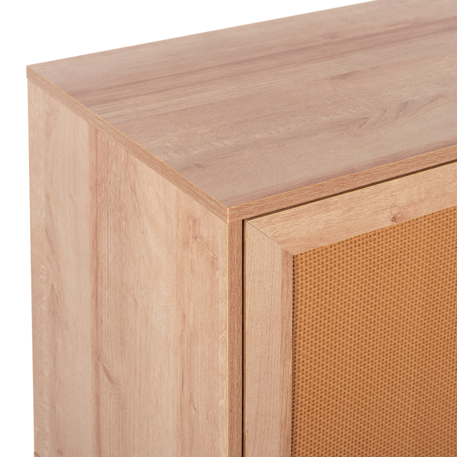 ΕΠΙΠΛΟ TV ΜΕΛΑΜΙΝΗΣ COLM ΜΕ ΠΟΡΤΕΣ RATTAN ΣΕ ΧΡΩΜΑ ΦΥΣΙΚΟ 120x39x56,5Υεκ. 6