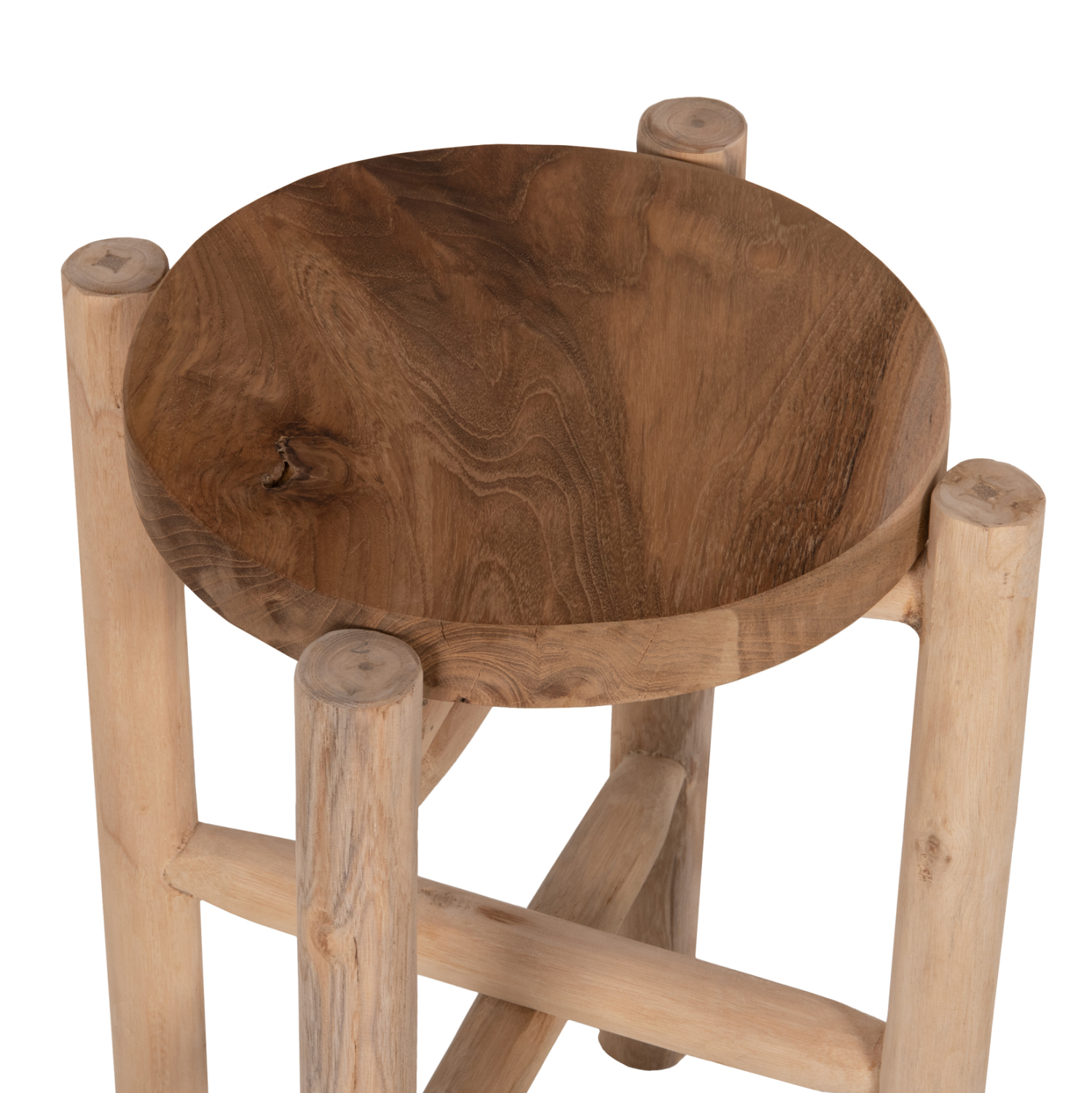 ΑΝΘΟΣΤΗΛΗ HOVER ΞΥΛΟ ΤΕΑΚ ΣΕ ΦΥΣΙΚΟ ΧΡΩΜΑ Φ30x100Yεκ. 4