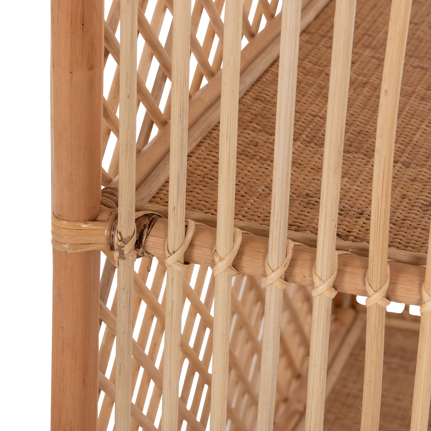 ΒΙΒΛΙΟΘΗΚΗ SIMOK ΑΠΟ ΦΥΣΙΚΟ RATTAN ΣΕ ΦΥΣΙΚΟ ΧΡΩΜΑ 80x40x182Υεκ. 8