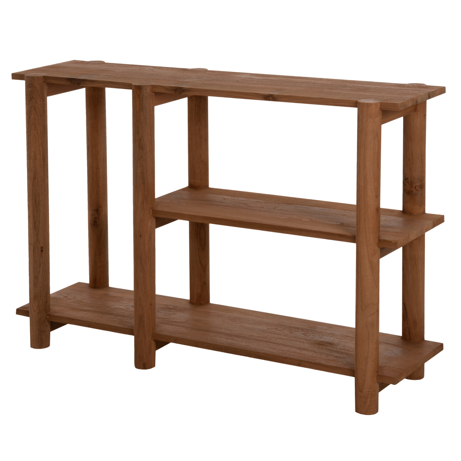 ΚΟΝΣΟΛΑ KUTAI ΑΝΑΚΥΚΛΩΜΕΝΟ ΞΥΛΟ ΤΕΑΚ ΣΕ ΦΥΣΙΚΟ RUSTIC 120x35x80Yεκ. 4