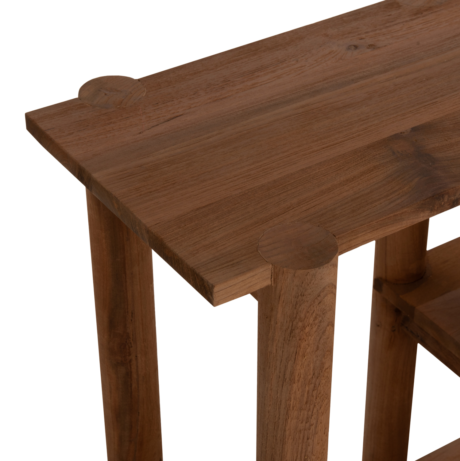 ΚΟΝΣΟΛΑ KUTAI ΑΝΑΚΥΚΛΩΜΕΝΟ ΞΥΛΟ ΤΕΑΚ ΣΕ ΦΥΣΙΚΟ RUSTIC 120x35x80Yεκ. 5