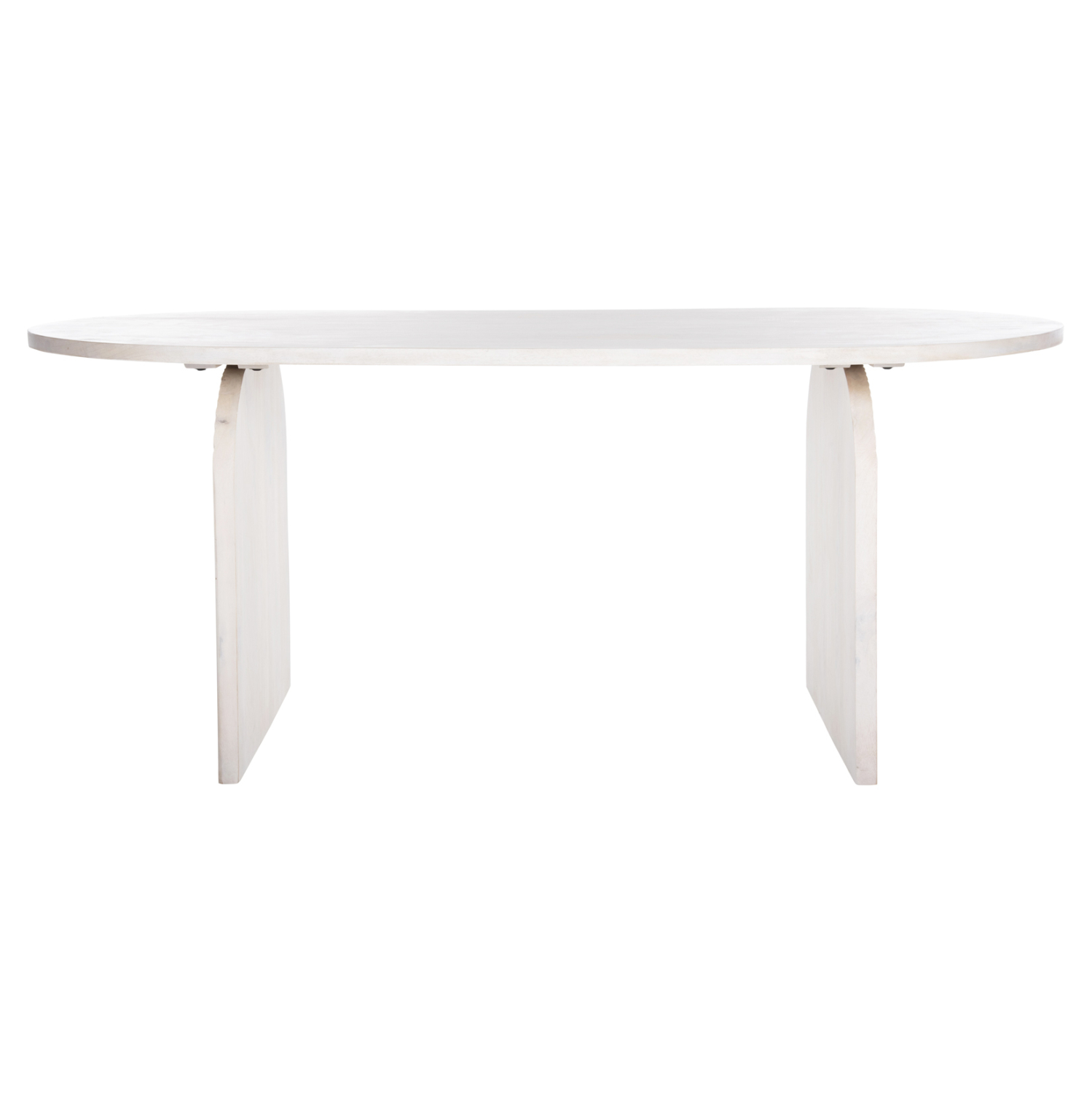 ΤΡΑΠΕΖΙ ΤΡΑΠΕΖΑΡΙΑΣ ΟΒΑΛ ΗΟΝΚΥ ΜΑΣΙΦ ΞΥΛΟ MANGO ΣΕ ΛΕΥΚΟ 180,5x90,5x76Υεκ. 4