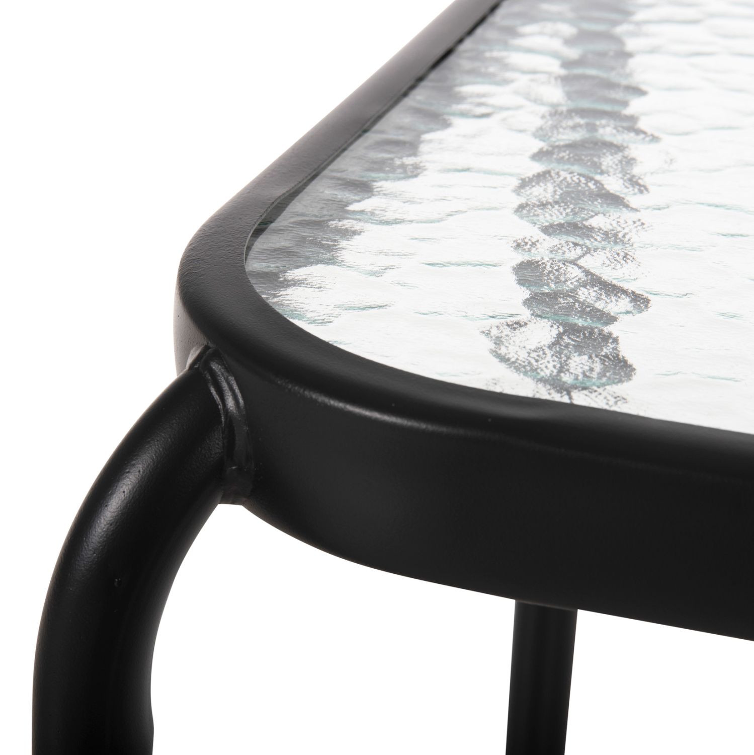 ΤΡΑΠΕΖΑΚΙ ΒΟΗΘΗΤΙΚΟ ΕΞ.ΧΩΡΟΥ ΤΕΤΡΑΓΩΝΟ DIDO ΑΝΘΡΑΚΙ ΜΕΤΑΛΛΟ-ΓΥΑΛΙ 41x41x43Υεκ 5