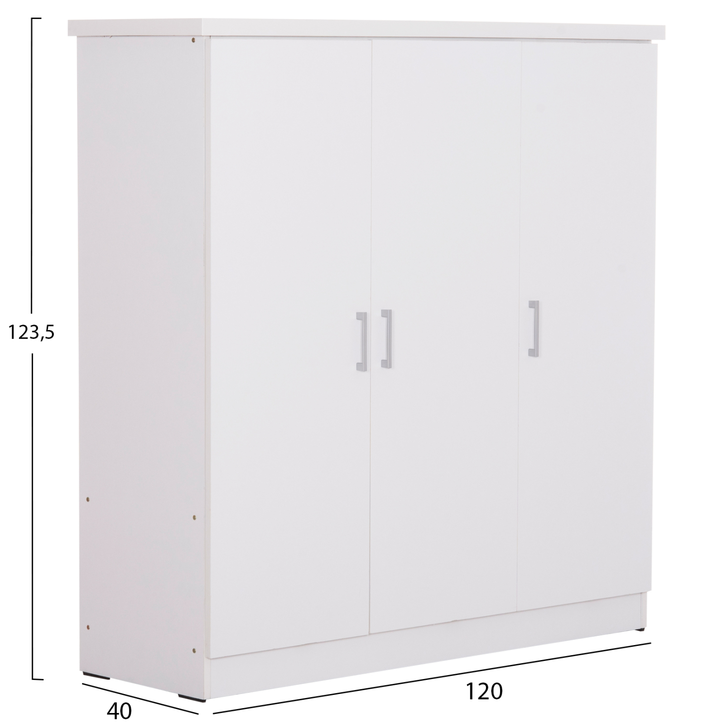 ΝΤΟΥΛΑΠΑ 3ΦΥΛΛΗ ΜΕ ΡΑΦΙΑ FUENTO ΛΕΥΚΗ ΜΕΛΑΜΙΝΗ 120-116x40x123,5Υεκ. 2