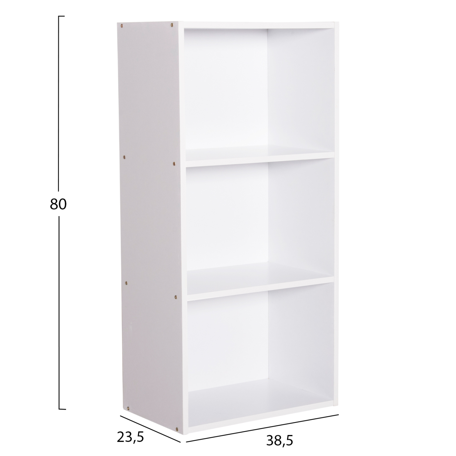 ΡΑΦΙΕΡΑ ΤΟΙΧΟΥ CUBICON ΛΕΥΚΗ ΜΕΛΑΜΙΝΗ 38,5x23,5x80Υεκ. 2