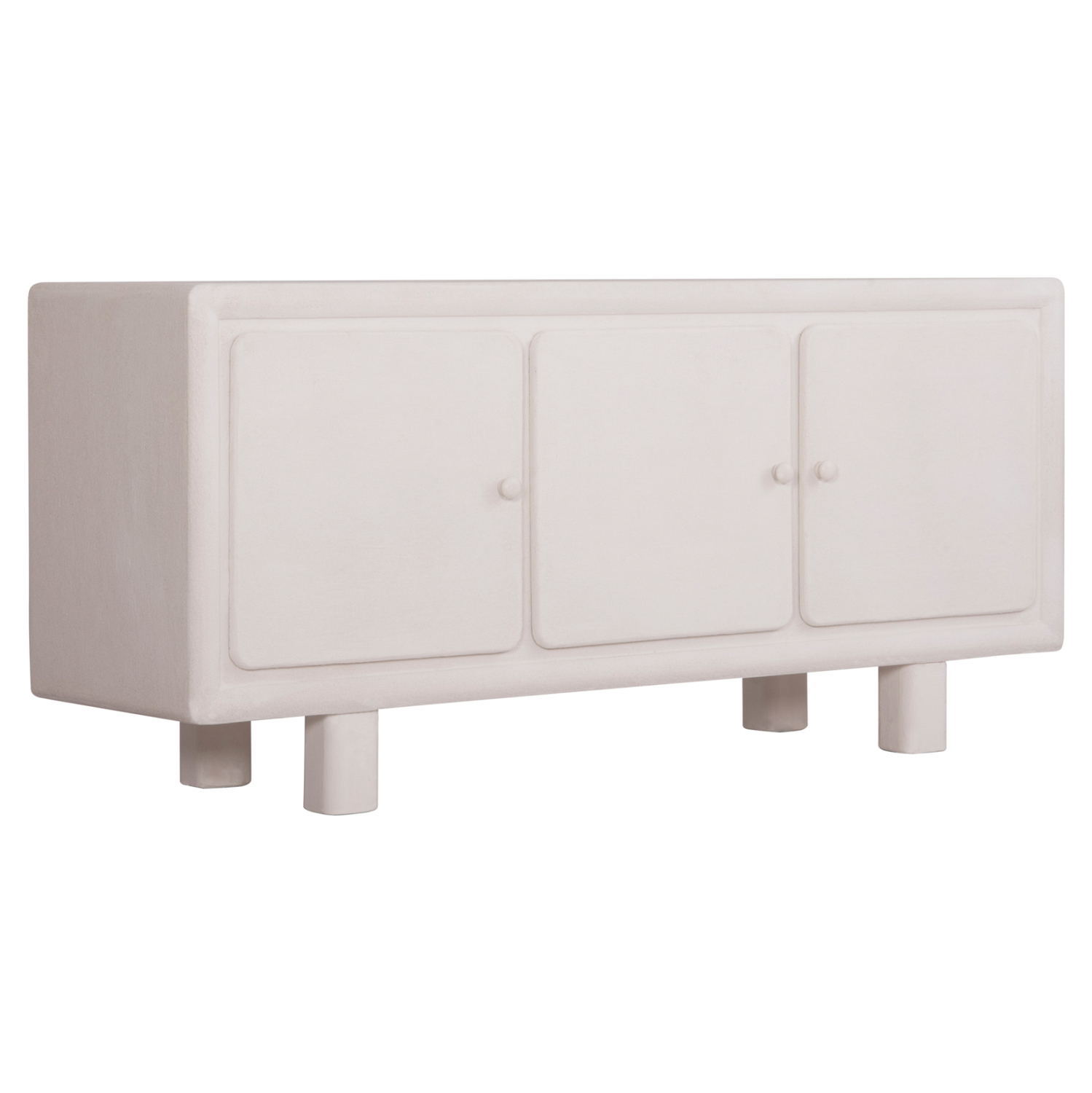 ΜΠΟΥΦΕΣ ΣΕΙΡΑ SANTORINI MDF ΣΕ ΥΠΟΛΕΥΚΟ ΧΡΩΜΑ-3 ΠΟΡΤΕΣ 140x38x64Υεκ. 1
