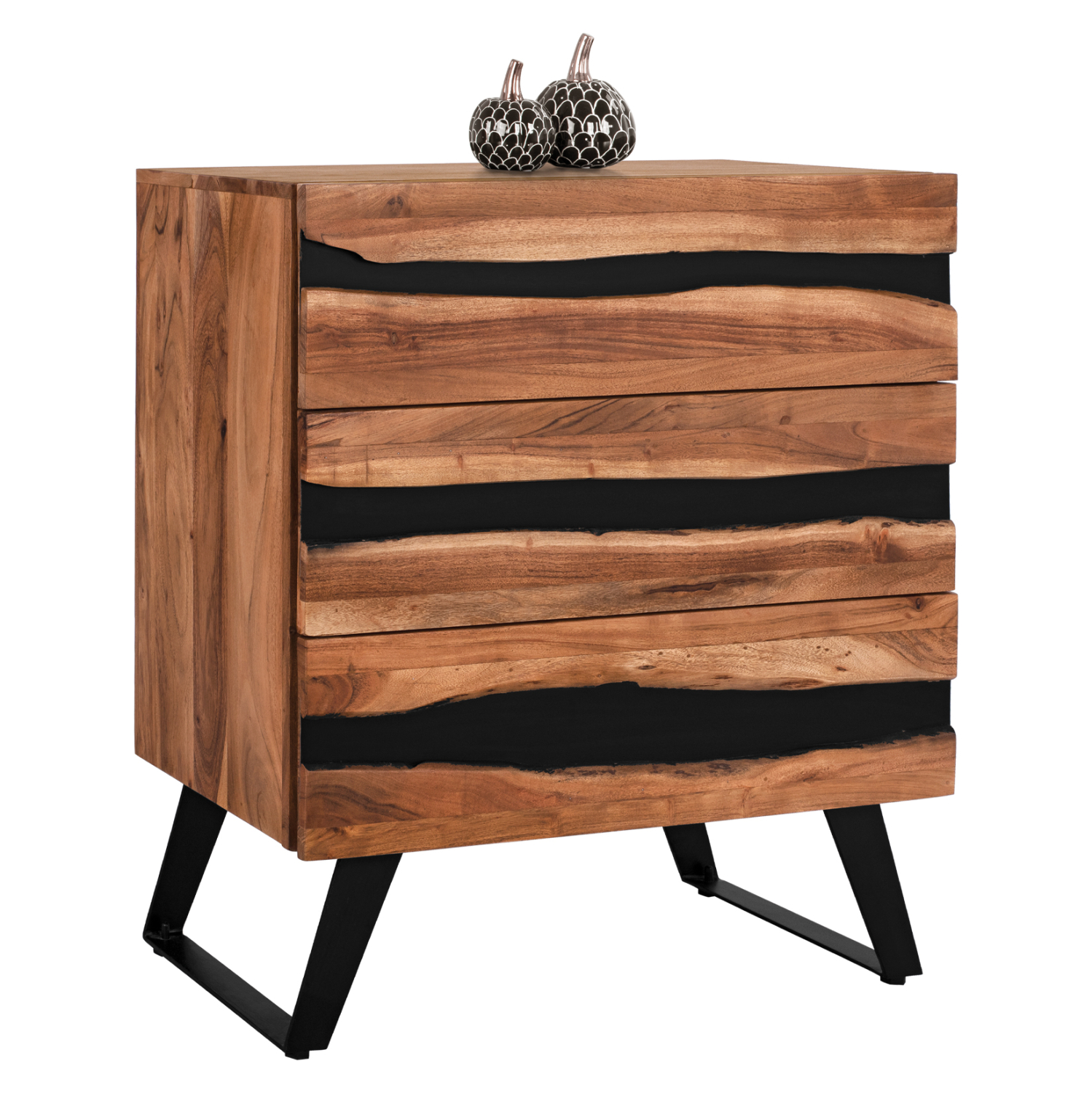 ΣΥΡΤΑΡΙΕΡΑ ALICIA ΑΠΟ ΜΑΣΙΦ ΞΥΛΟ ΑΚΑΚΙΑΣ 80x38x86Y εκ. 1