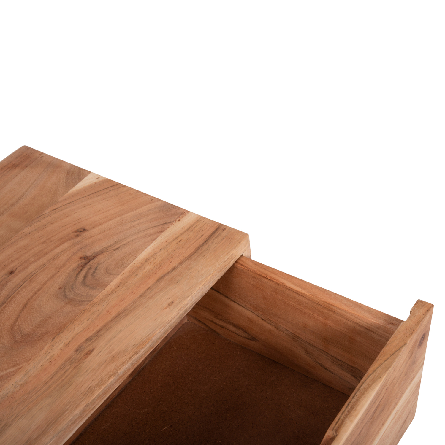 ΚΟΜΟΔΙΝΟ ALICIA ΜΕ 2 ΣΥΡΤΑΡΙΑ ΜΑΣΙΦ ΞΥΛΟ ΑΚΑΚΙΑΣ-ΜΕΤΑΛΛΟ 45x35x56Yεκ. 9