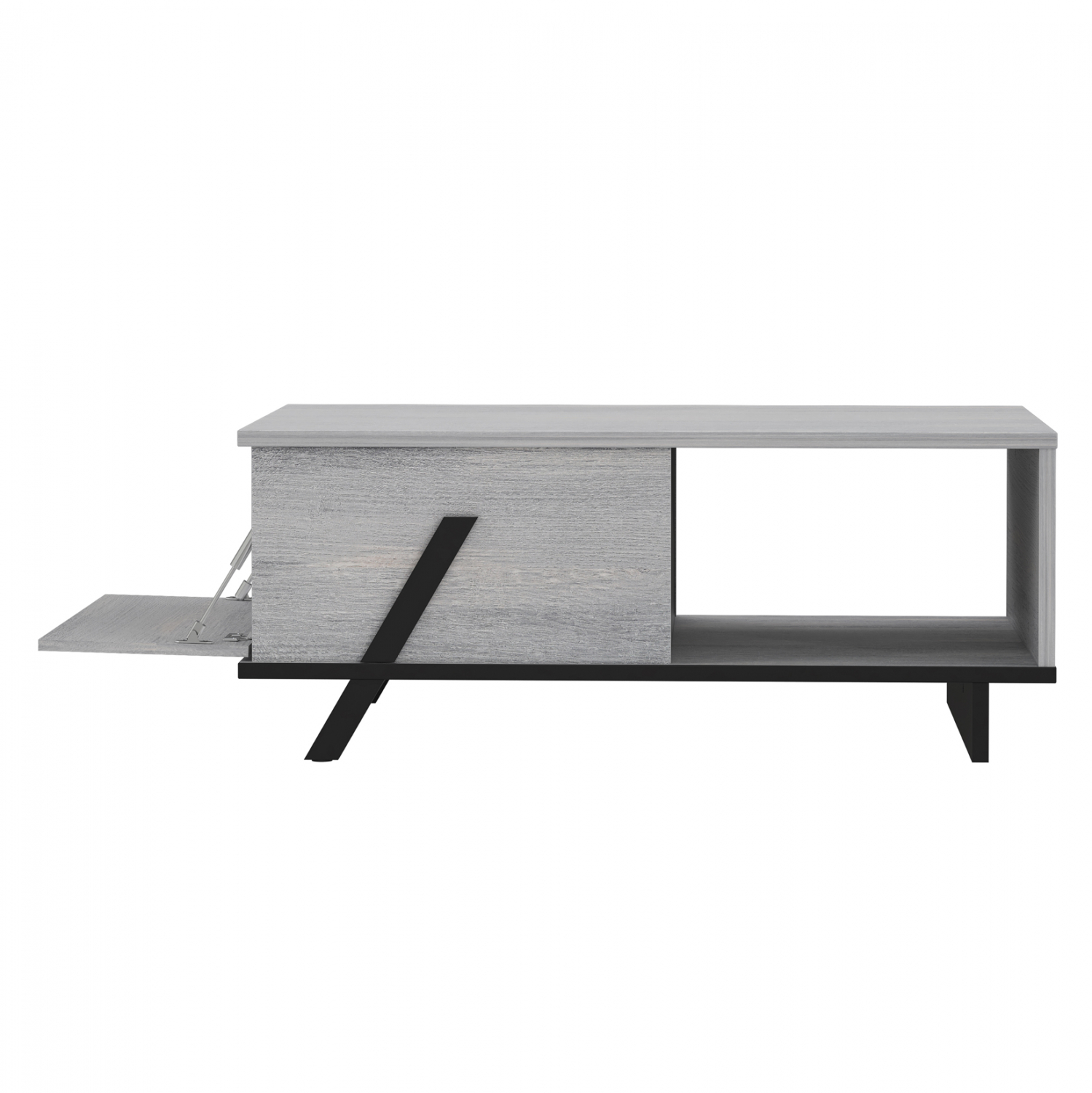 ΤΡΑΠΕΖΙ ΣΑΛΟΝΙΟΥ OTTO ΣΤΑΧΤΙ ΜΑΥΡΟ 110x60x33 εκ. 7