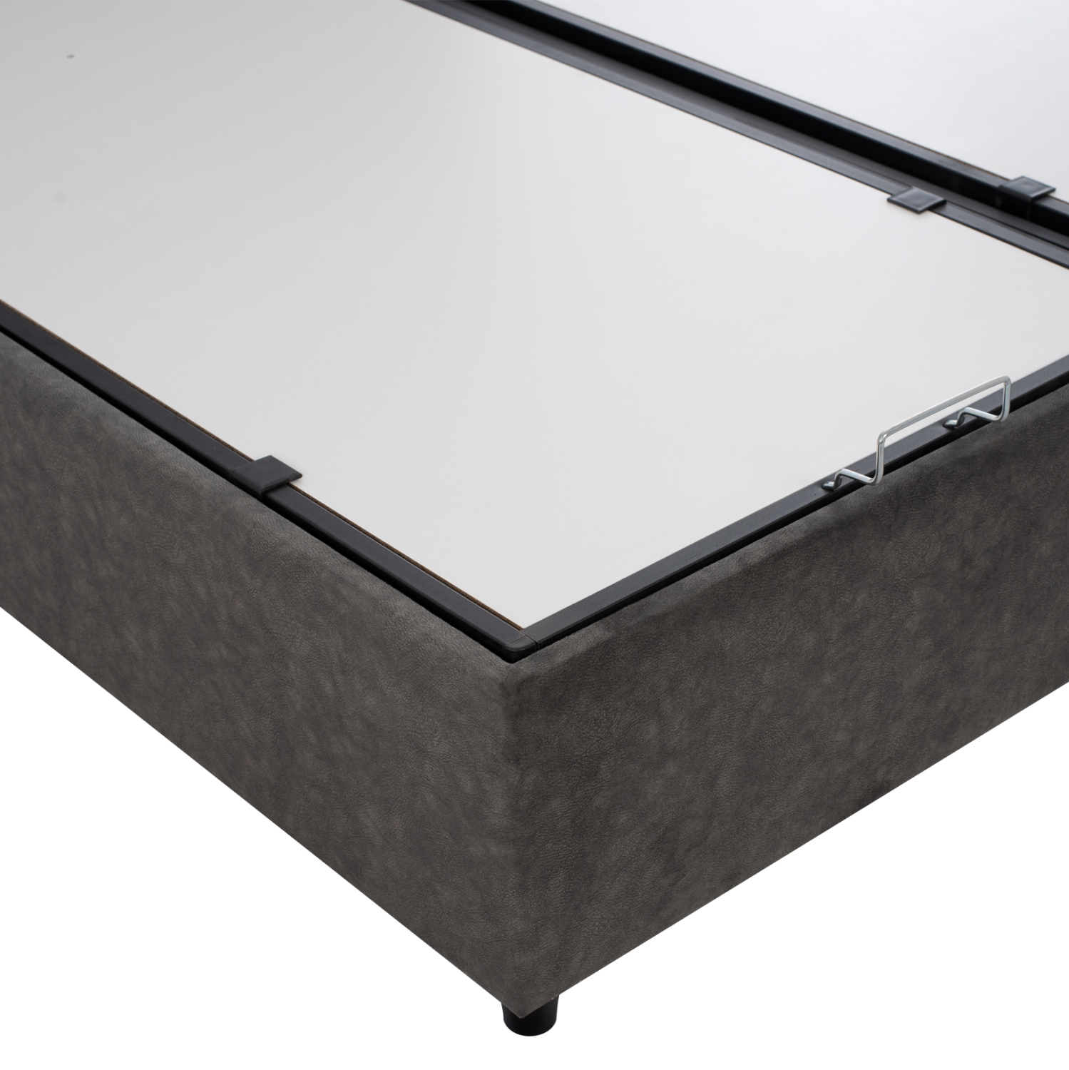 ΚΡΕΒΑΤΙ SOLEDAD, ΜΕ ΑΠΟΘΗΚΕΥΤΙΚΟ,ΓΚΡΙ ΥΦΑΣΜΑ, 160x200 εκ. 9