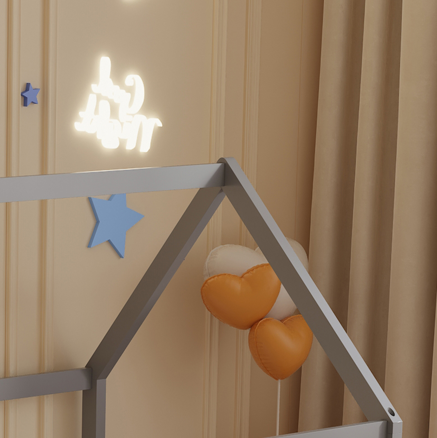 ΚΡΕΒΑΤΙ ΠΑΙΔΙΚΟ PEPE τ.MONTESSORI ΞΥΛΟ ΠΕΥΚΟ ΓΚΡΙ- 190x90εκ 6