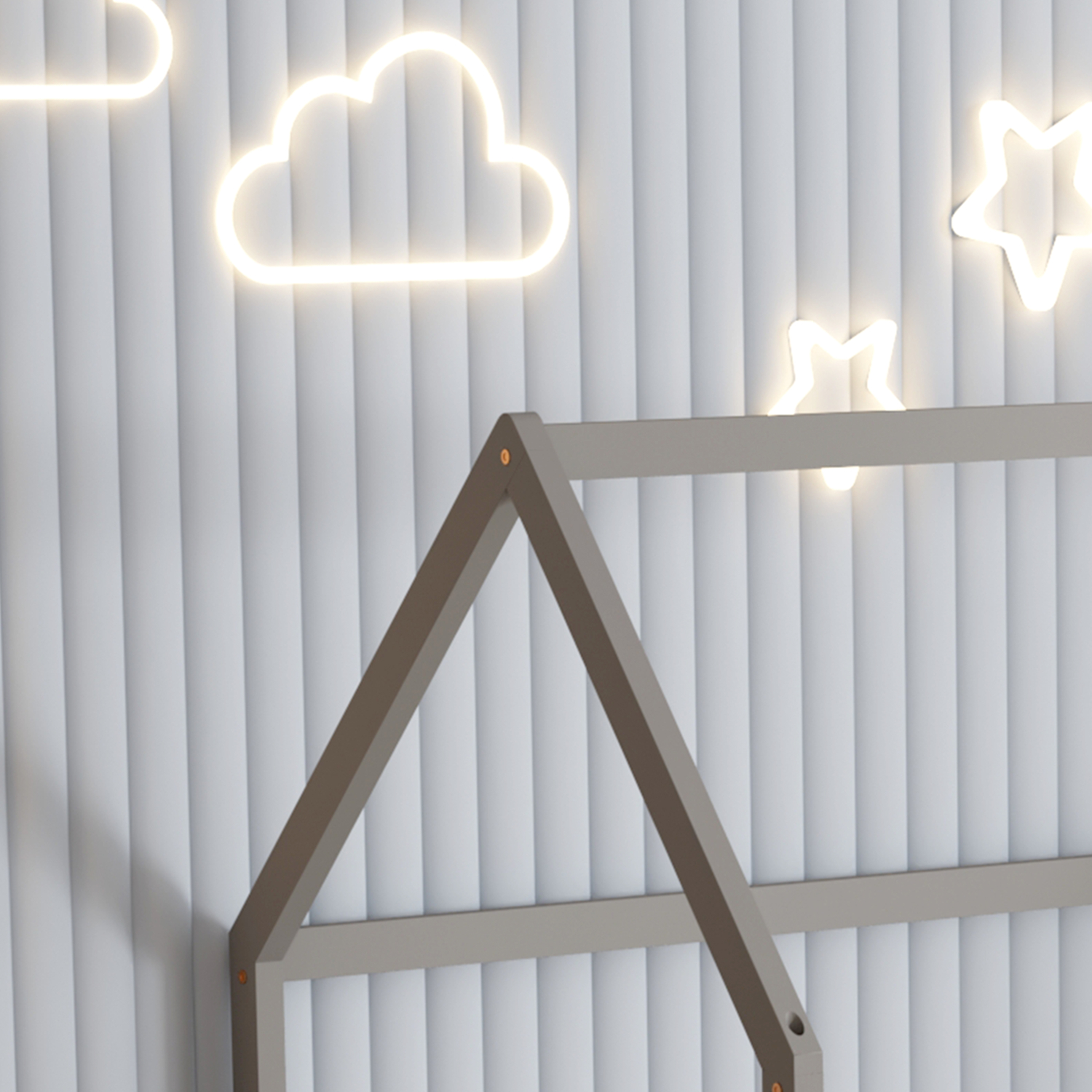 ΚΡΕΒΑΤΙ ΠΑΙΔΙΚΟ ΜΕ ΚΑΓΚΕΛΑ PHYLLIS τ.MONTESSORI ΞΥΛΟ ΠΕΥΚΟ ΓΚΡΙ-190x90εκ. 6