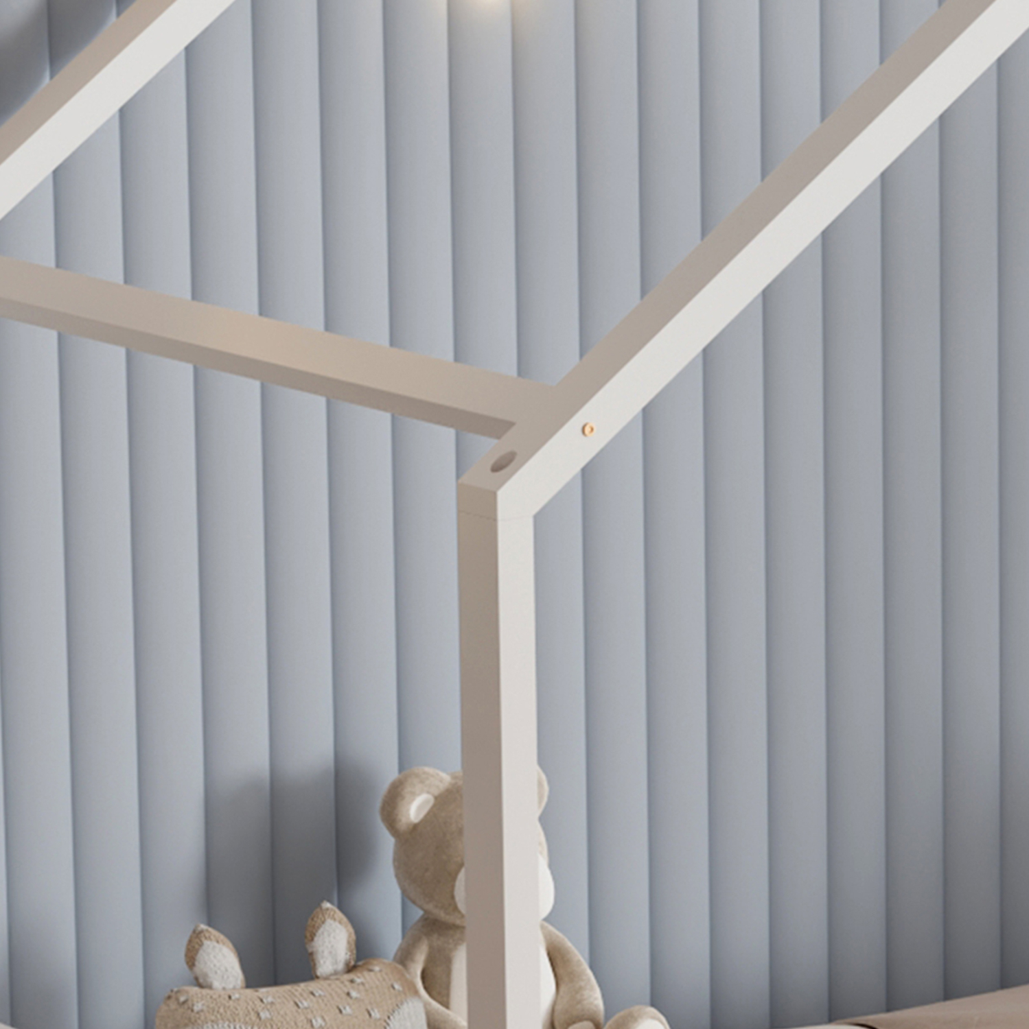 ΚΡΕΒΑΤΙ ΠΑΙΔΙΚΟ KLARICE τ.MONTESSORI-2 ΣΥΡΤΑΡΙΑ-ΞΥΛΟ ΠΕΥΚΟΥ ΛΕΥΚΟ-190x90εκ 9