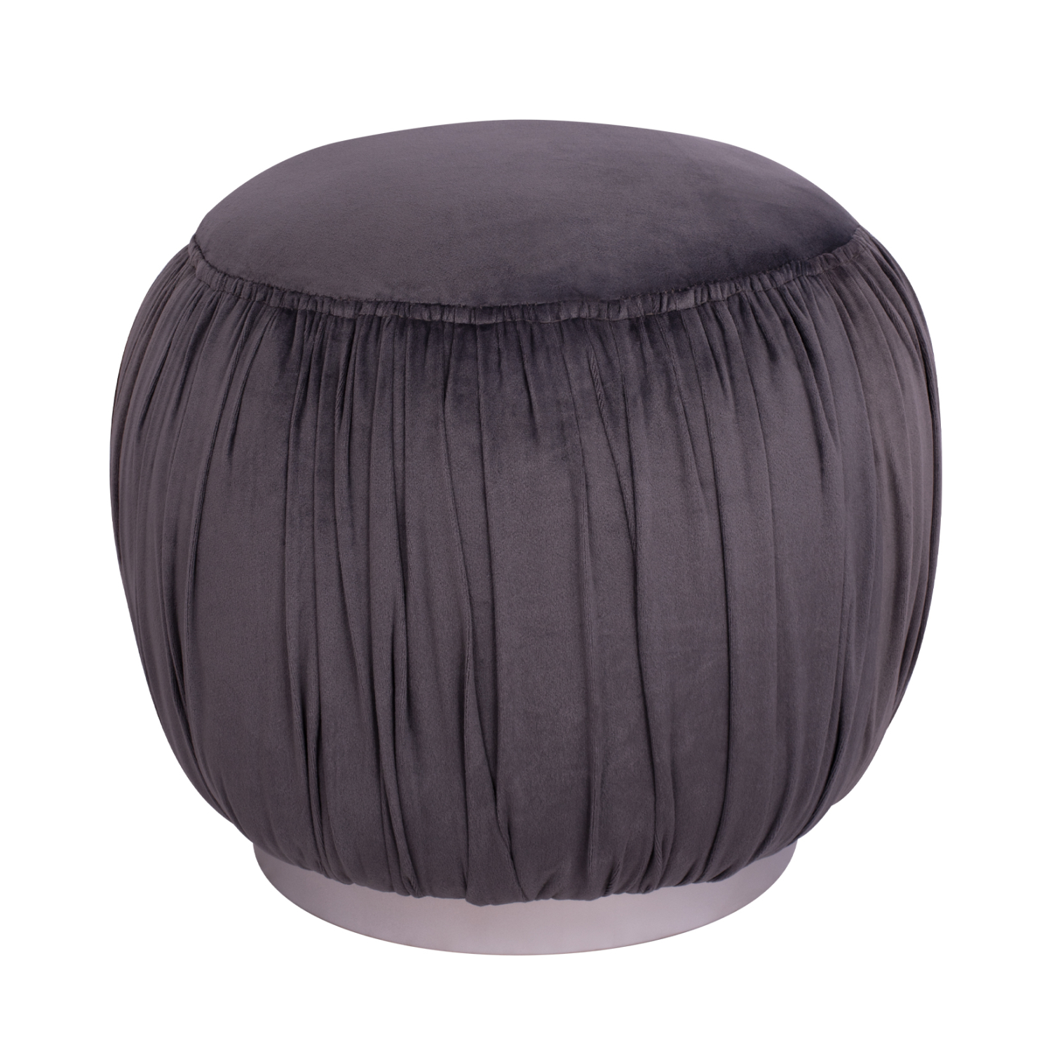 ΣΚΑΜΠΟ DEREK HM8407.01 ΓΚΡΙ ΒΕΛΟΥΔΟ ΜΕ ΑΣΗΜΙ ΒΑΣΗ 1