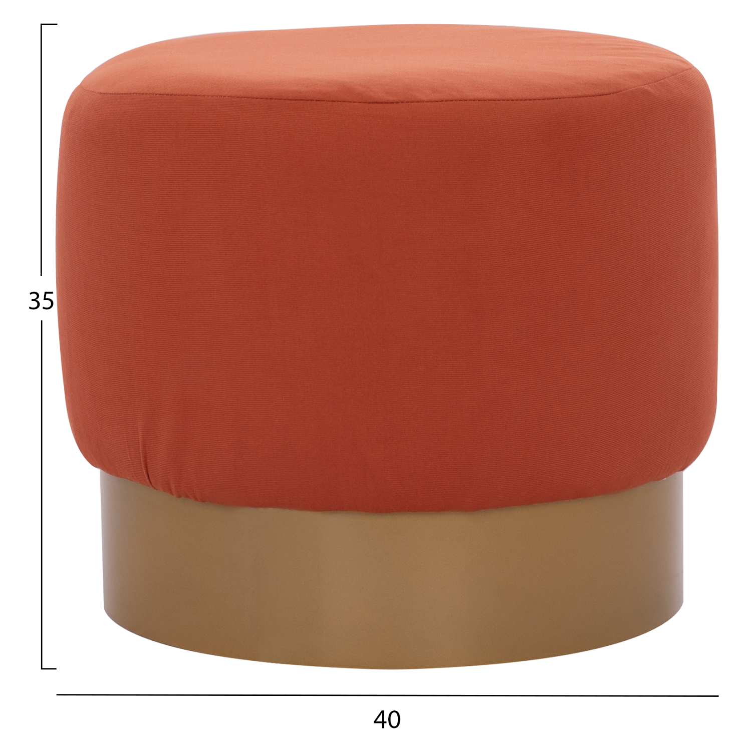 ΣΚΑΜΠΟ VINDE ΚΟΡΑΛΙ ΜΕ ΧΡΥΣΗ ΒΑΣΗ Φ40x35 εκ. 2