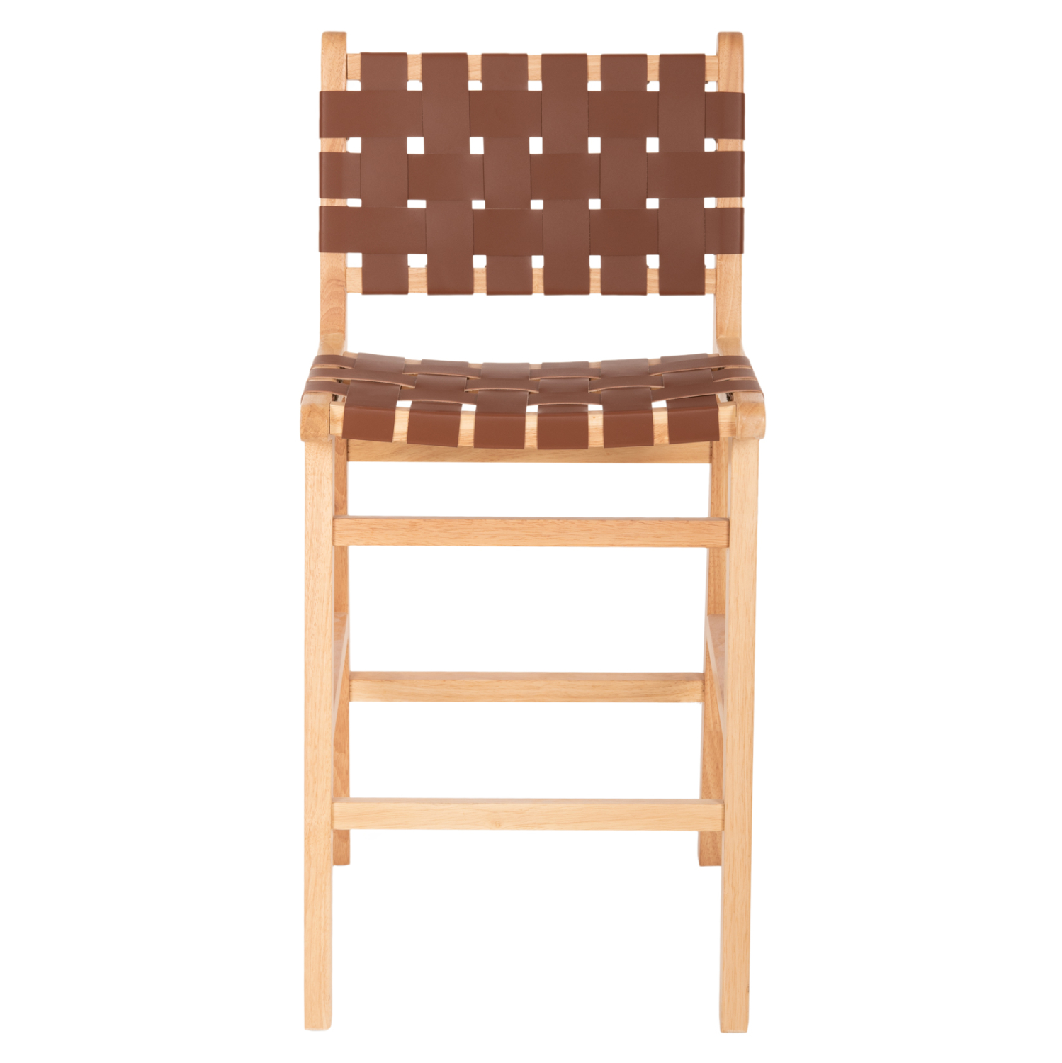 ΣΚΑΜΠΟ ΜΕΣΑΙΟΥ ΥΨΟΥΣ FELIPE TOON ΞΥΛΟ ΦΥΣΙΚΟ ΚΑΦΕ PU 45x47x94Yεκ. 3