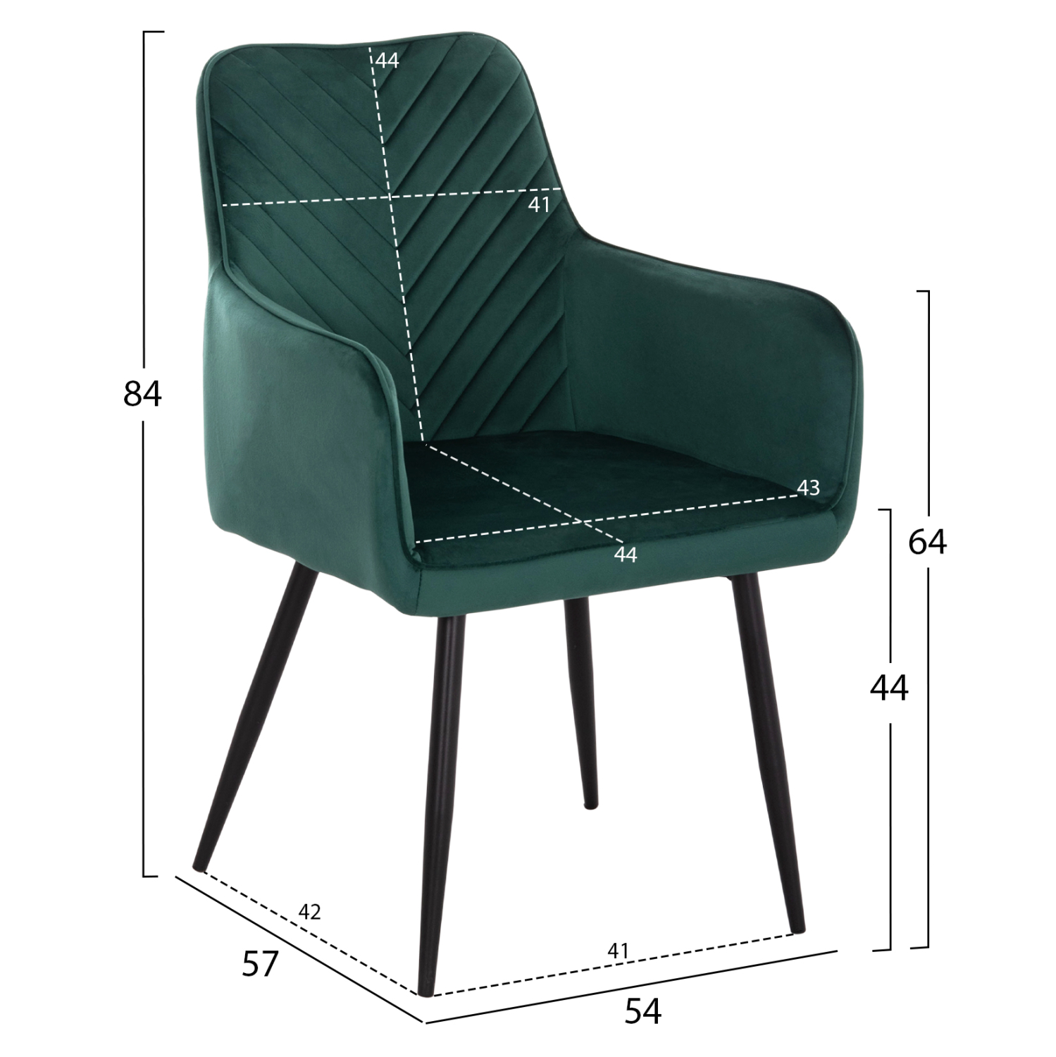 ΠΟΛΥΘΡΟΝΑ LATRELL ΚΥΠΑΡΙΣΣΙ ΒΕΛΟΥΔΟ & ΜΑΥΡΑ ΜΕΤΑΛΛΙΚΑ ΠΟΔΙΑ 54x57x84Yεκ. 2