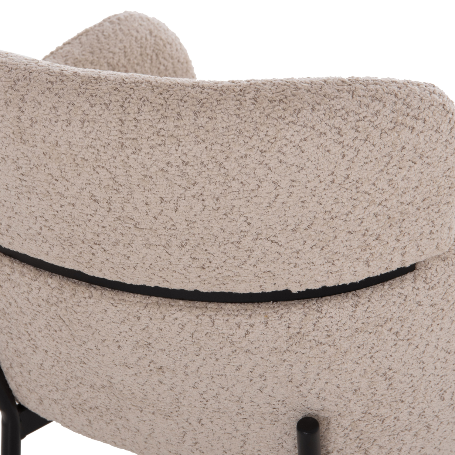 ΠΟΛΥΘΡΟΝΑ WOLF ΕΚΡΟΥ ΥΦΑΣΜΑ ΜΠΟΥΚΛΕ ΜΕ ΜΕΤΑΛΛΙΚΑ ΠΟΔΙΑ 58x58x80Yεκ. 10