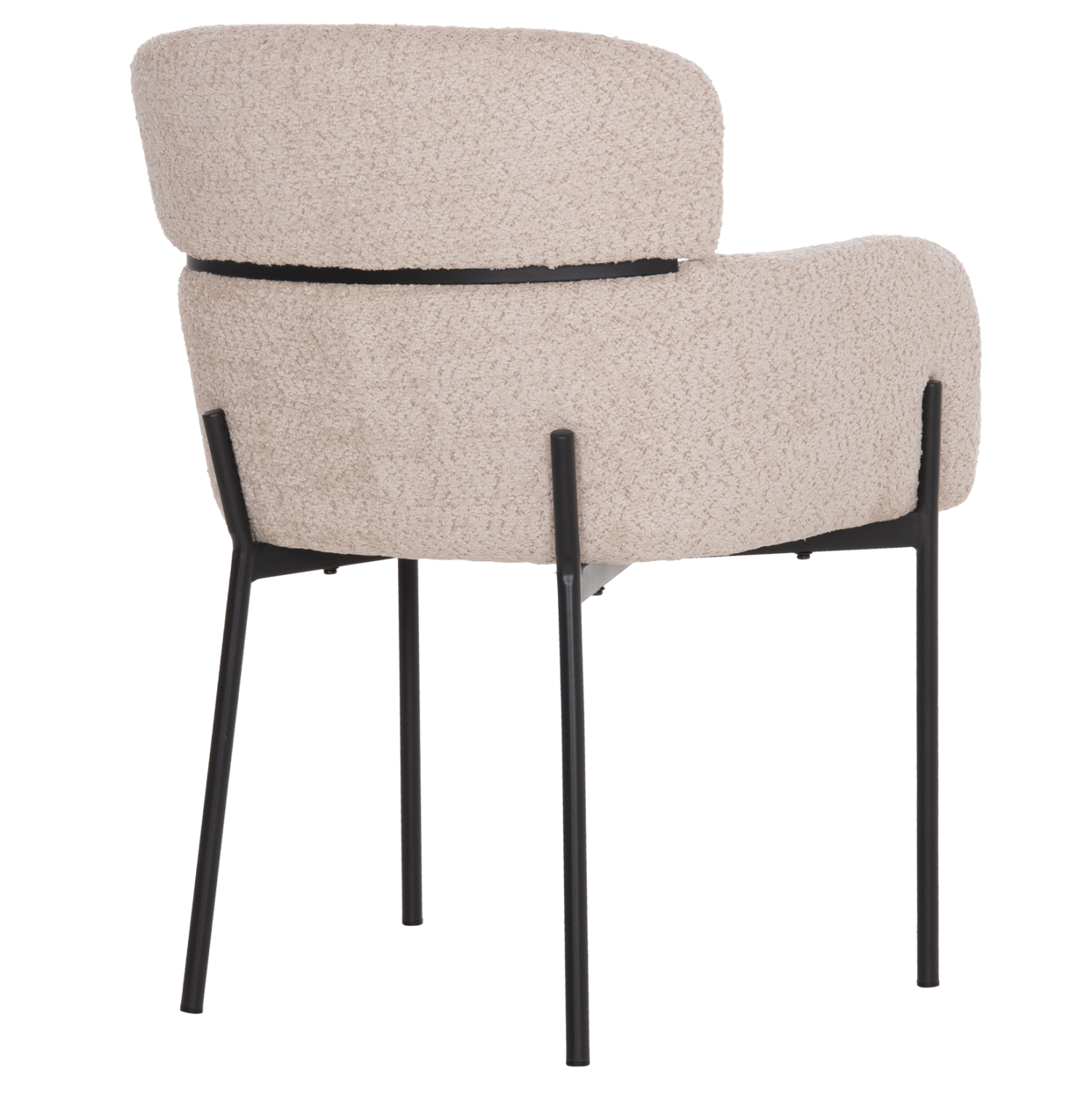 ΠΟΛΥΘΡΟΝΑ WOLF ΕΚΡΟΥ ΥΦΑΣΜΑ ΜΠΟΥΚΛΕ ΜΕ ΜΕΤΑΛΛΙΚΑ ΠΟΔΙΑ 58x58x80Yεκ. 5