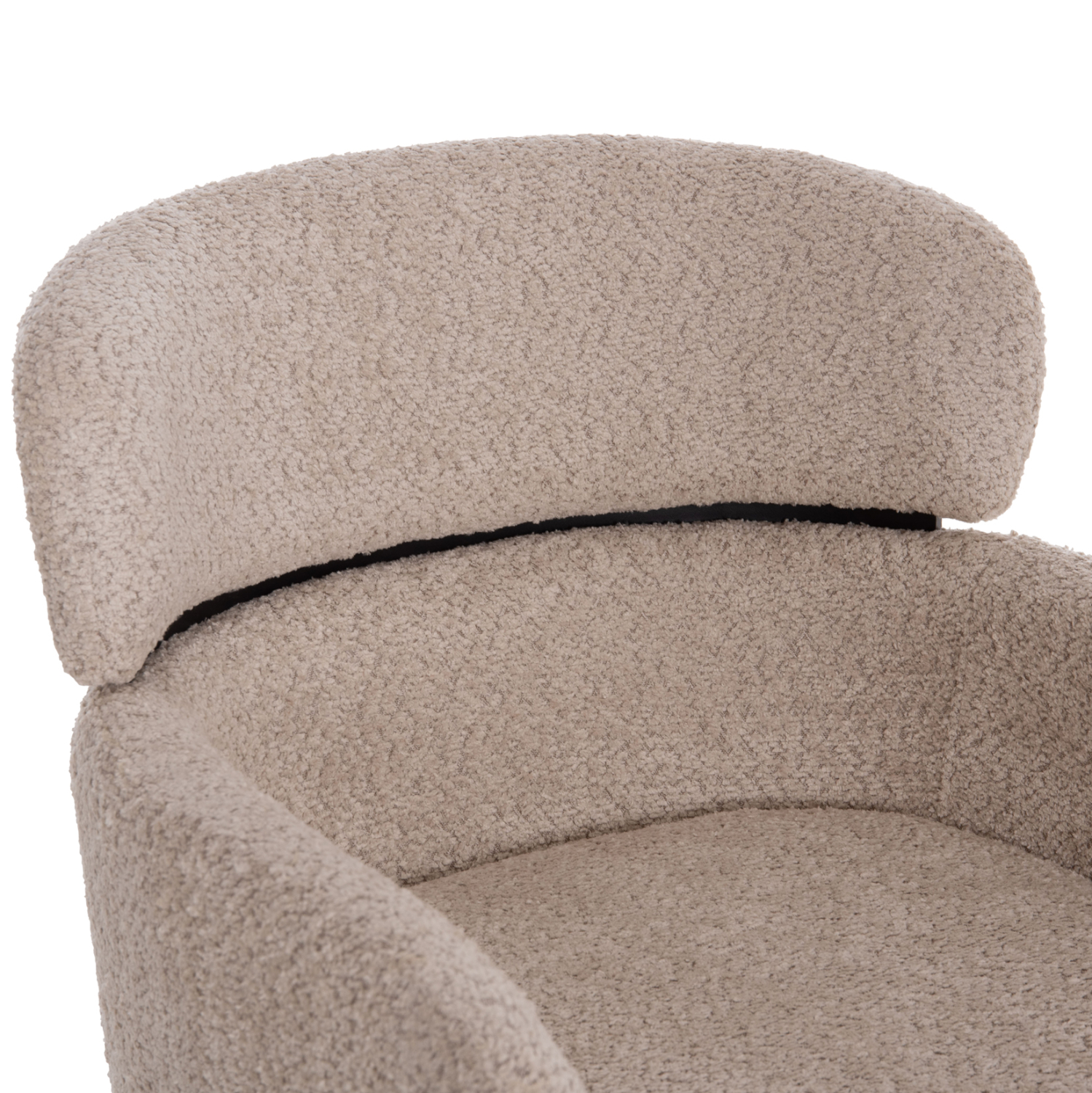 ΠΟΛΥΘΡΟΝΑ WOLF ΕΚΡΟΥ ΥΦΑΣΜΑ ΜΠΟΥΚΛΕ ΜΕ ΜΕΤΑΛΛΙΚΑ ΠΟΔΙΑ 58x58x80Yεκ. 7