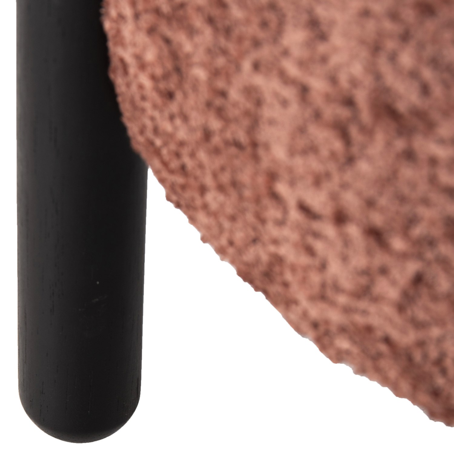 ΣΚΑΜΠΟ EWAN ΣΤΡΟΓΓΥΛΟ ΡΟΖ ΜΠΟΥΚΛΕ ΥΦΑΣΜΑ-ΜΑΥΡΑ ΜΕΤΑΛΛΙΚΑ ΠΟΔΙΑ Φ45x36Υεκ. 6