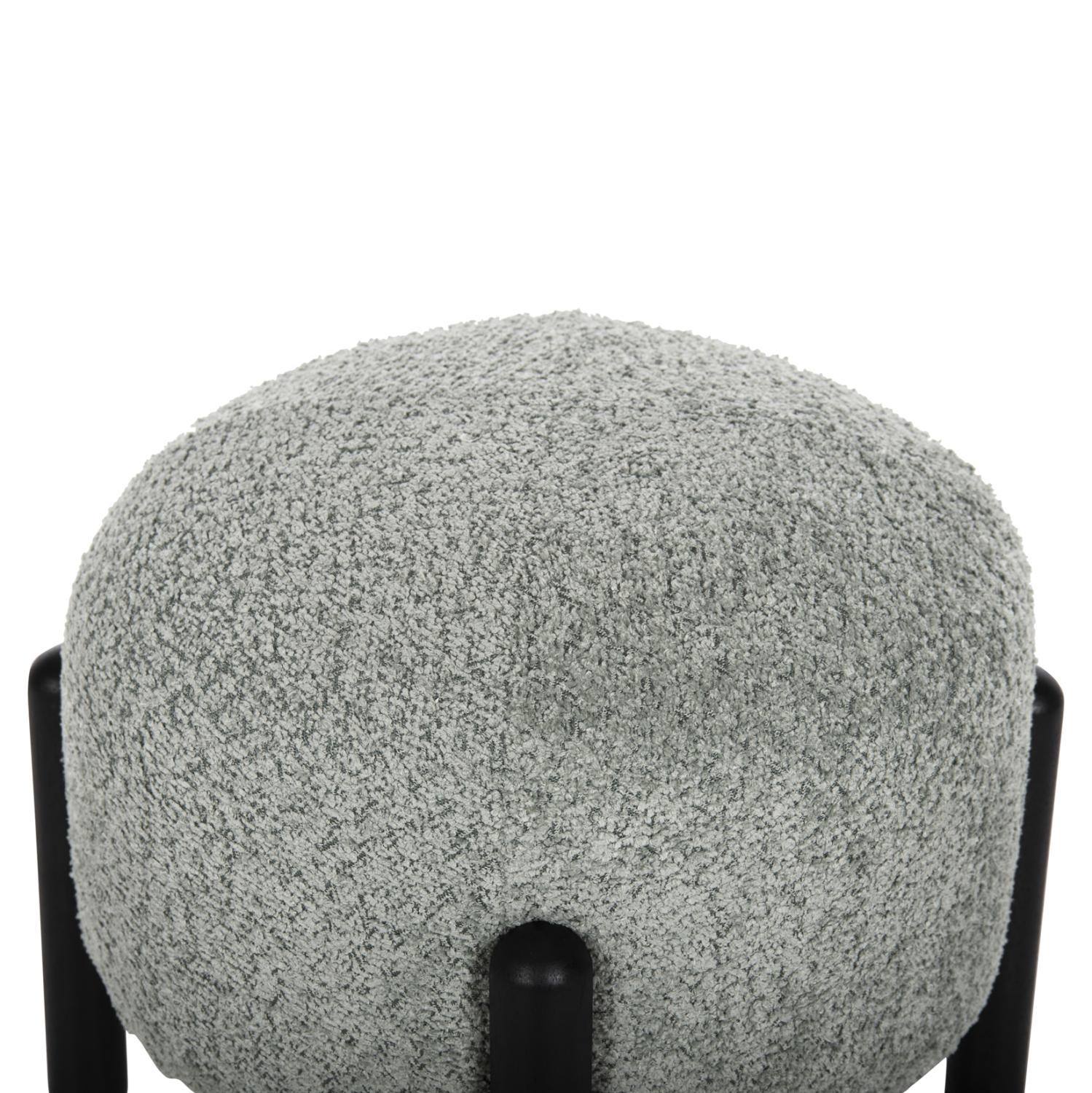 ΣΚΑΜΠΟ EWAN ΣΤΡΟΓΓΥΛΟ ΦΥΣΤΙΚΙ ΜΠΟΥΚΛΕ ΥΦΑΣΜΑ-ΜΑΥΡΑ ΜΕΤΑΛ. ΠΟΔΙΑ Φ45x36Υεκ 4