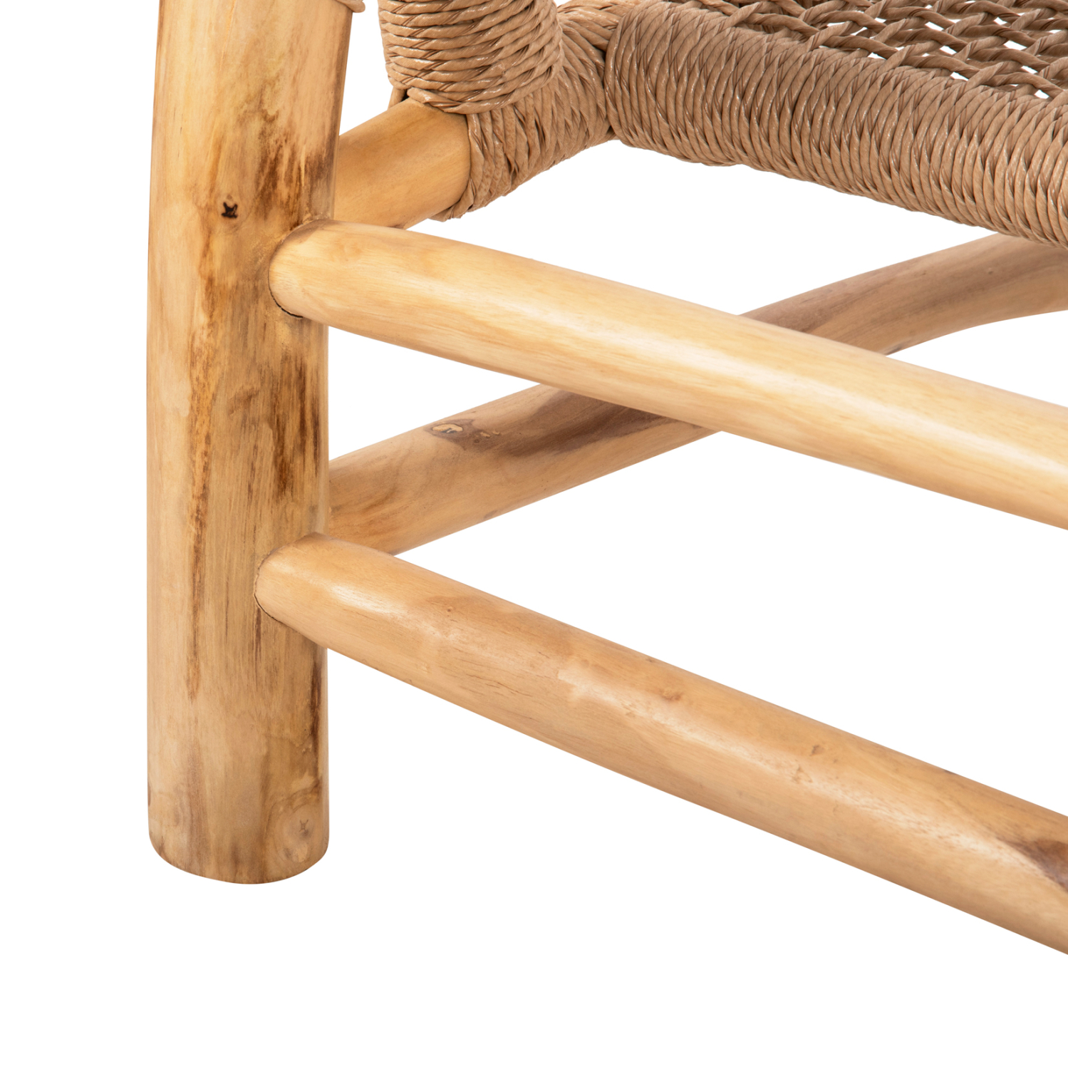 ΚΑΝΑΠΕΣ ΕΞΩΤ.ΧΩΡΟΥ 2-ΘΕΣΙΟΣ LONDER ΞΥΛΟ ΤΕΑΚ ΚΑΙ ΣΥΝΘΕΤΙΚΟ RATTAN TWISTED 120x75x78Y 10