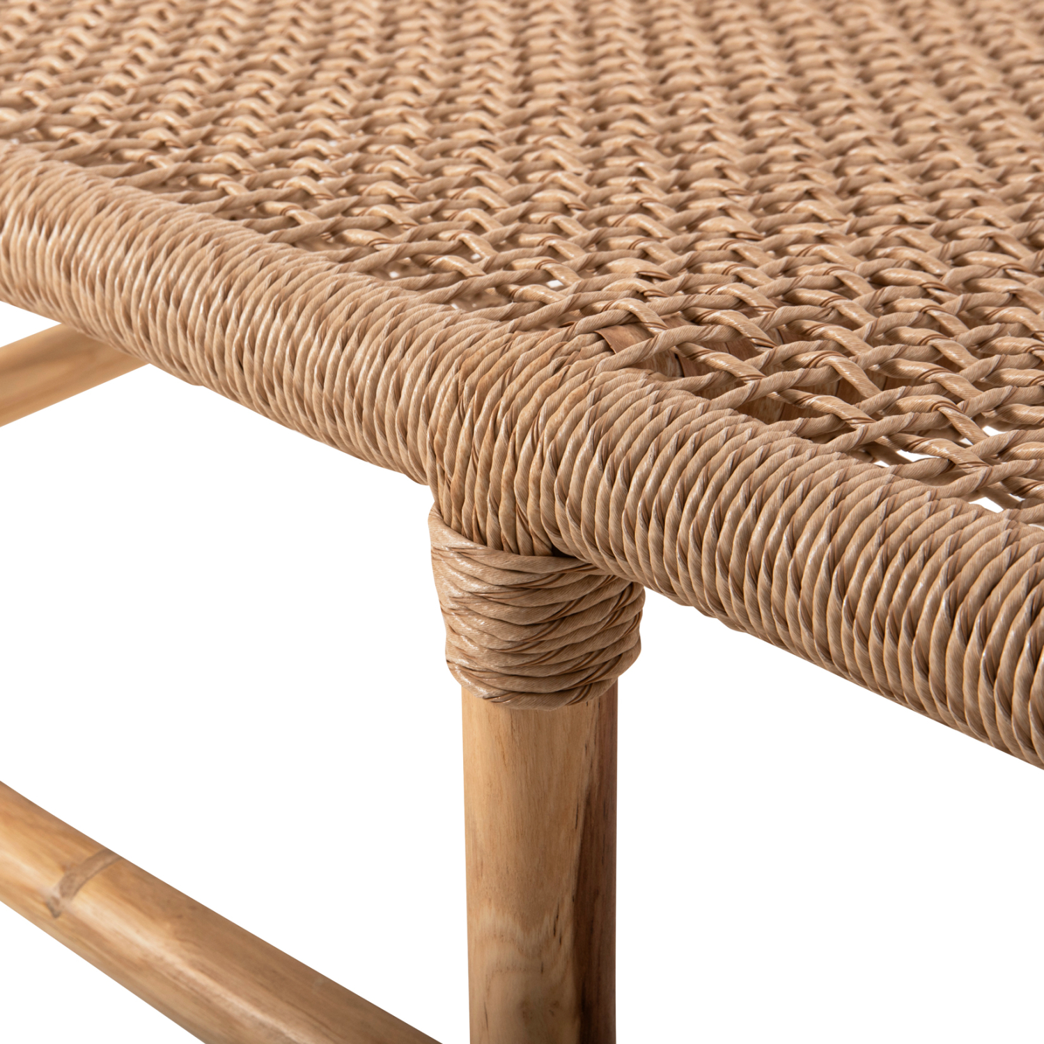 ΚΑΝΑΠΕΣ ΕΞΩΤ.ΧΩΡΟΥ 2-ΘΕΣΙΟΣ LONDER ΞΥΛΟ ΤΕΑΚ ΚΑΙ ΣΥΝΘΕΤΙΚΟ RATTAN TWISTED 120x75x78Y 7