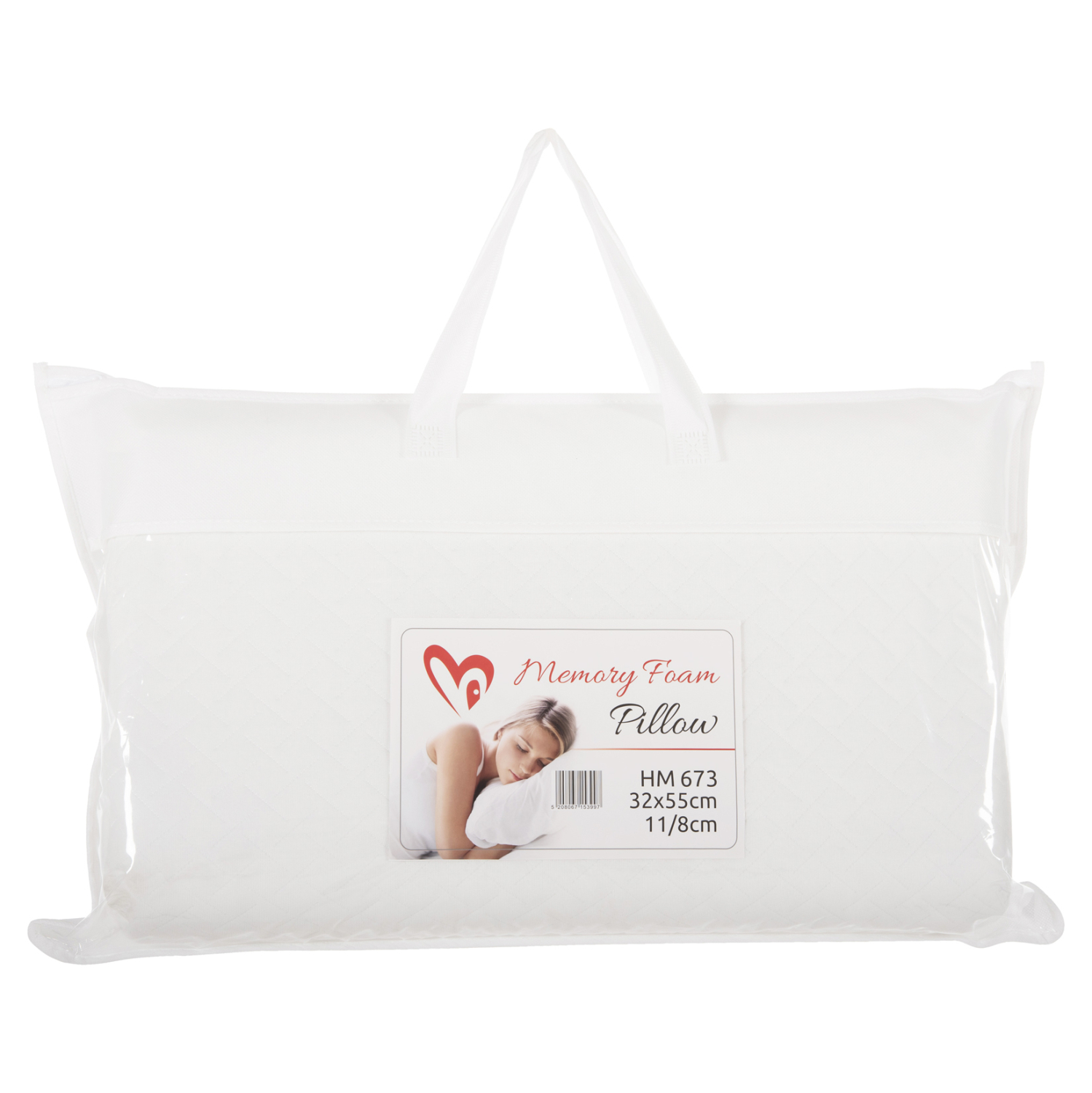 ΜΑΞΙΛΑΡΙ ΥΠΝΟΥ BEZEL MEMORY FOAM-ΛΕΥΚΟ ΥΦΑΣΜΑ 55x32Υεκ 3