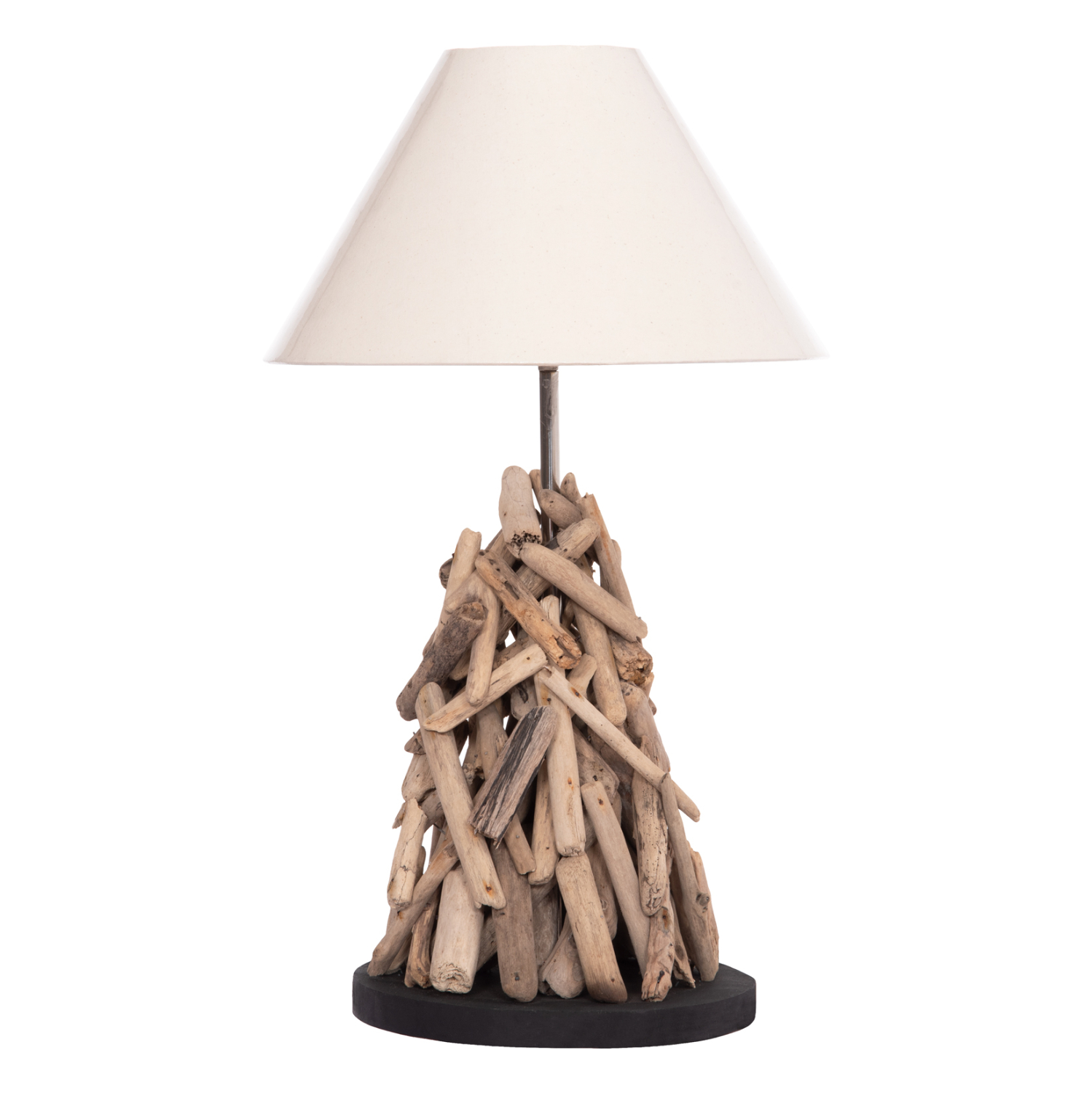 ΕΠΙΤΡΑΠΕΖΙΟ ΦΩΤΙΣΤΙΚΟ TWIGGY DRIFTWOOD & ΛΕΥΚΟ ΚΑΠΕΛΟ Φ35x61Υεκ. 1