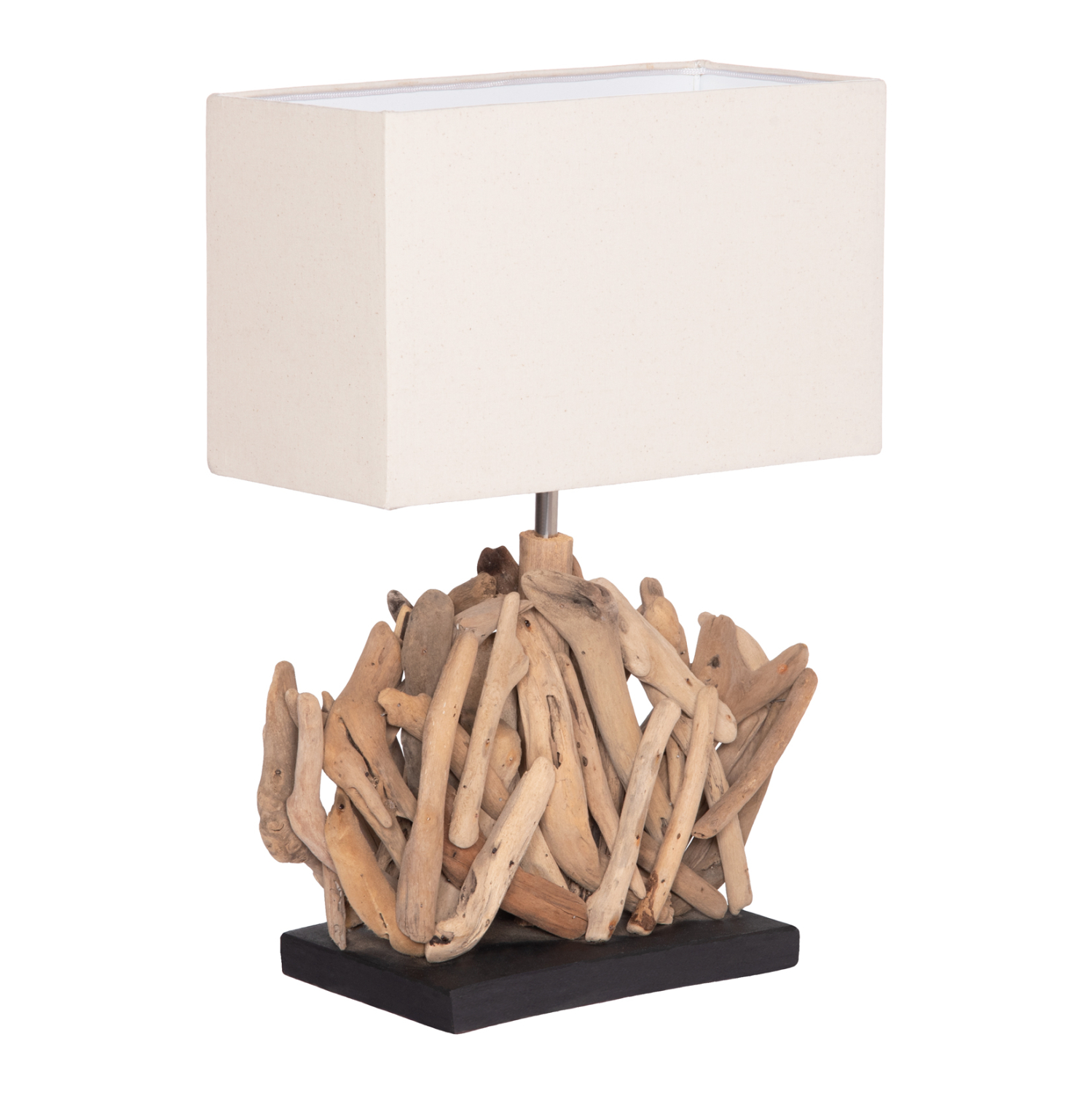 ΕΠΙΤΡΑΠΕΖΙΟ ΟΡΘΟΓΩΝΙΟ ΦΩΤΙΣΤΙΚΟ TWIGGY DRIFTWOOD & ΛΕΥΚΟ ΚΑΠΕΛΟ 35.5x15x47Υεκ. 1