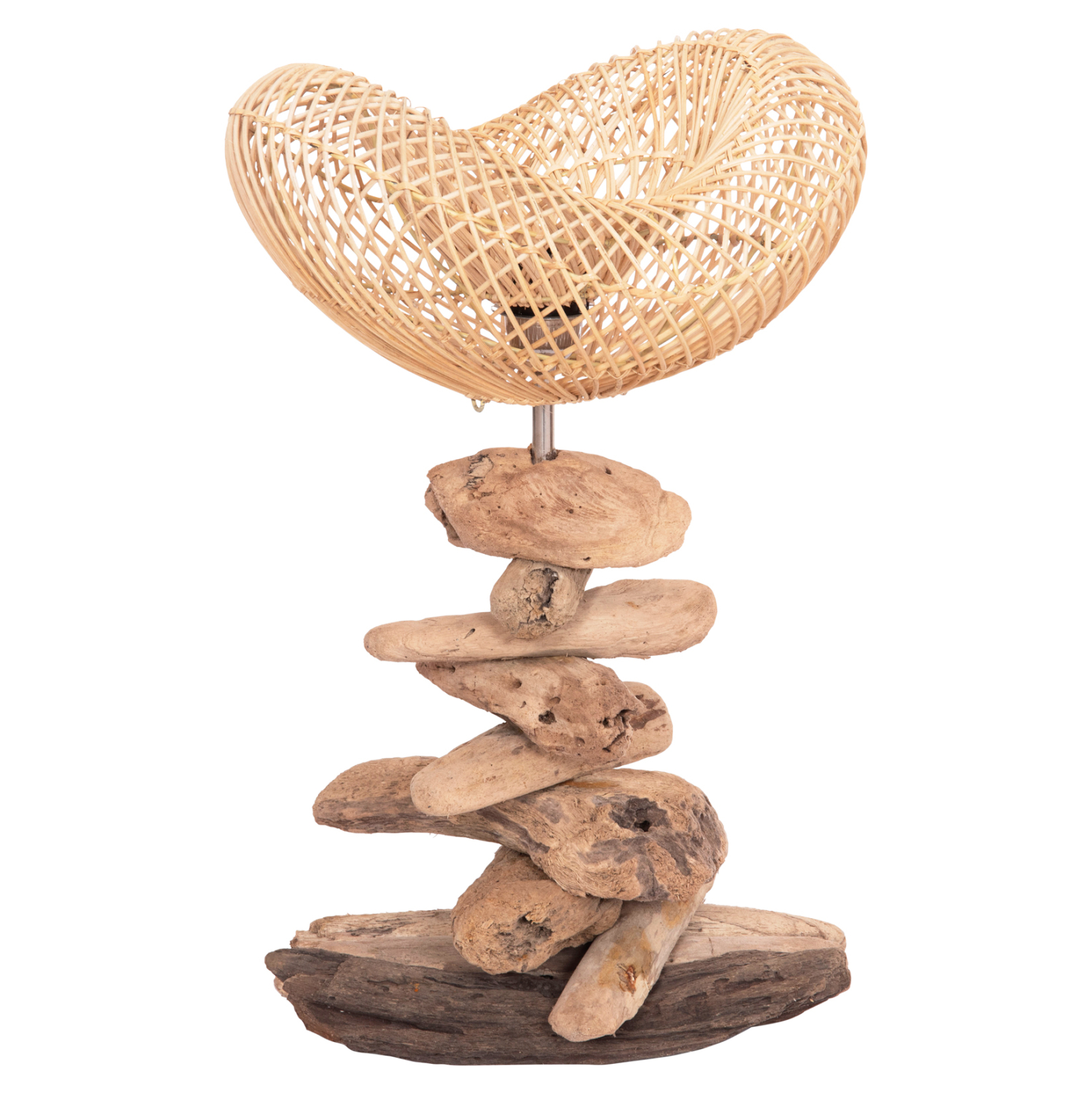 ΕΠΙΤΡΑΠΕΖΙΟ ΔΙΑΚΟΣΜΗΤΙΚΟ ΦΩΤΙΣΤΙΚΟ IVAR DRIFTWOOD & RATTAN 32x30x53Υεκ. 3