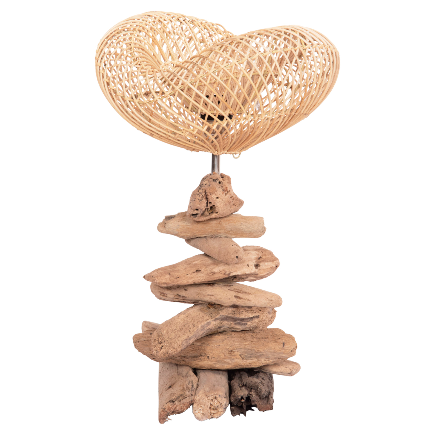 ΕΠΙΤΡΑΠΕΖΙΟ ΔΙΑΚΟΣΜΗΤΙΚΟ ΦΩΤΙΣΤΙΚΟ IVAR DRIFTWOOD & RATTAN 32x30x53Υεκ. 4