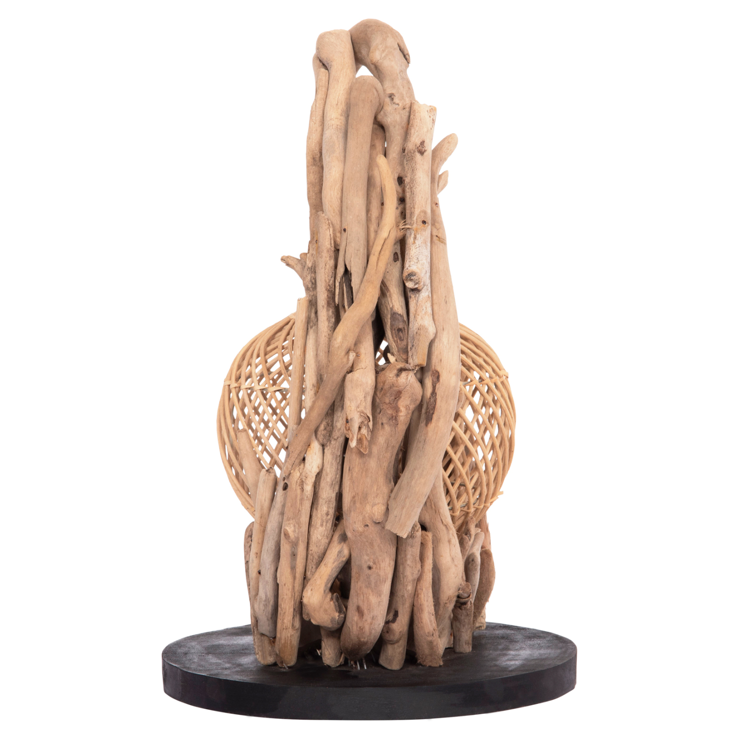 ΕΠΙΤΡΑΠΕΖΙΟ ΔΙΑΚΟΣΜΗΤΙΚΟ ΦΩΤΙΣΤΙΚΟ ASHIN DRIFTWOOD--RATTAN 30x30x49Υεκ. 5