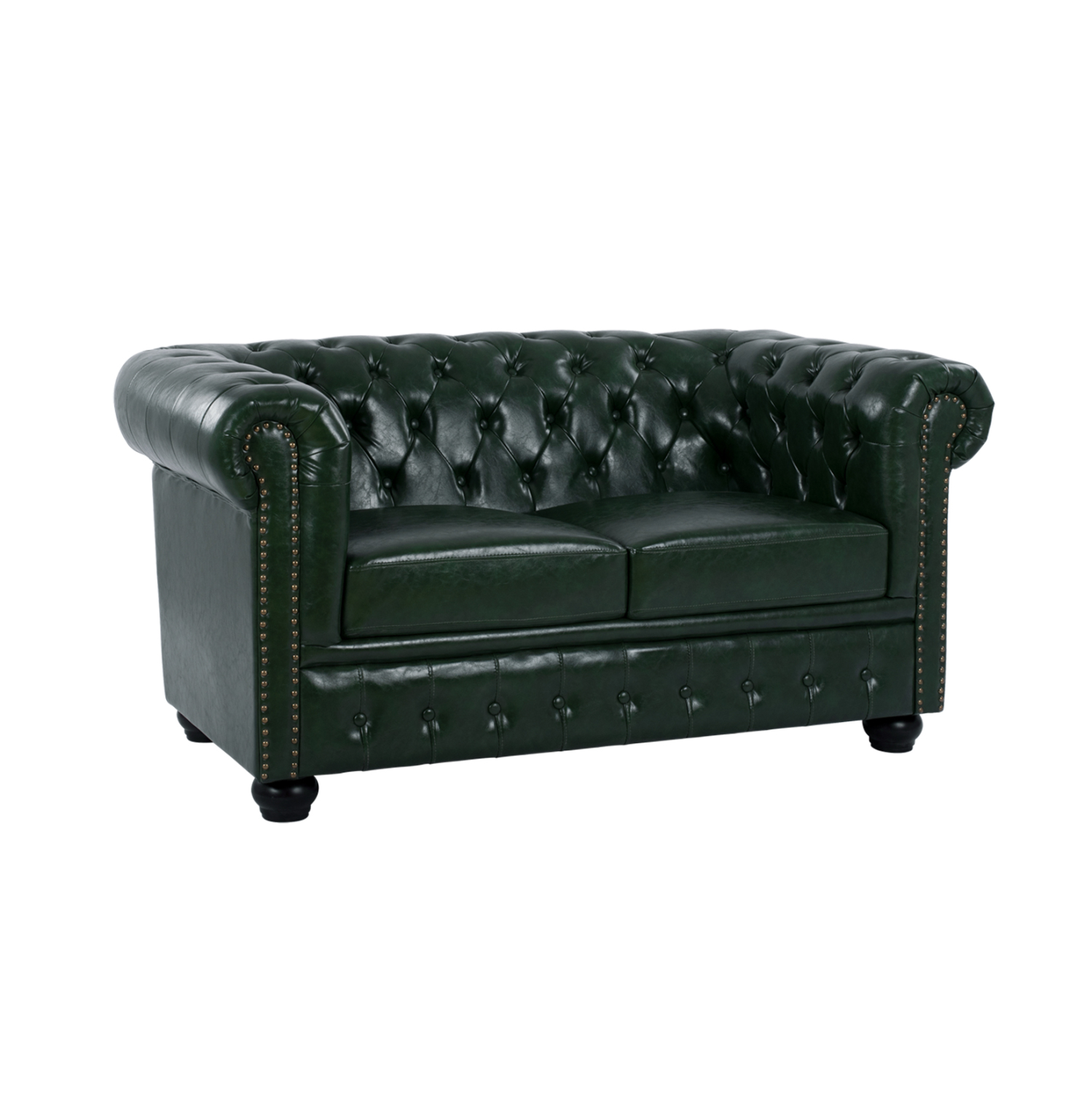 ΚΑΝΑΠΕΣ 2ΘΕΣΙΟΣ T.CHESTERFIELD ΤΕΧΝΟΔΕΡΜΑ ΚΥΠΑΡΙΣΣΙ 150x90x72 εκ. 1