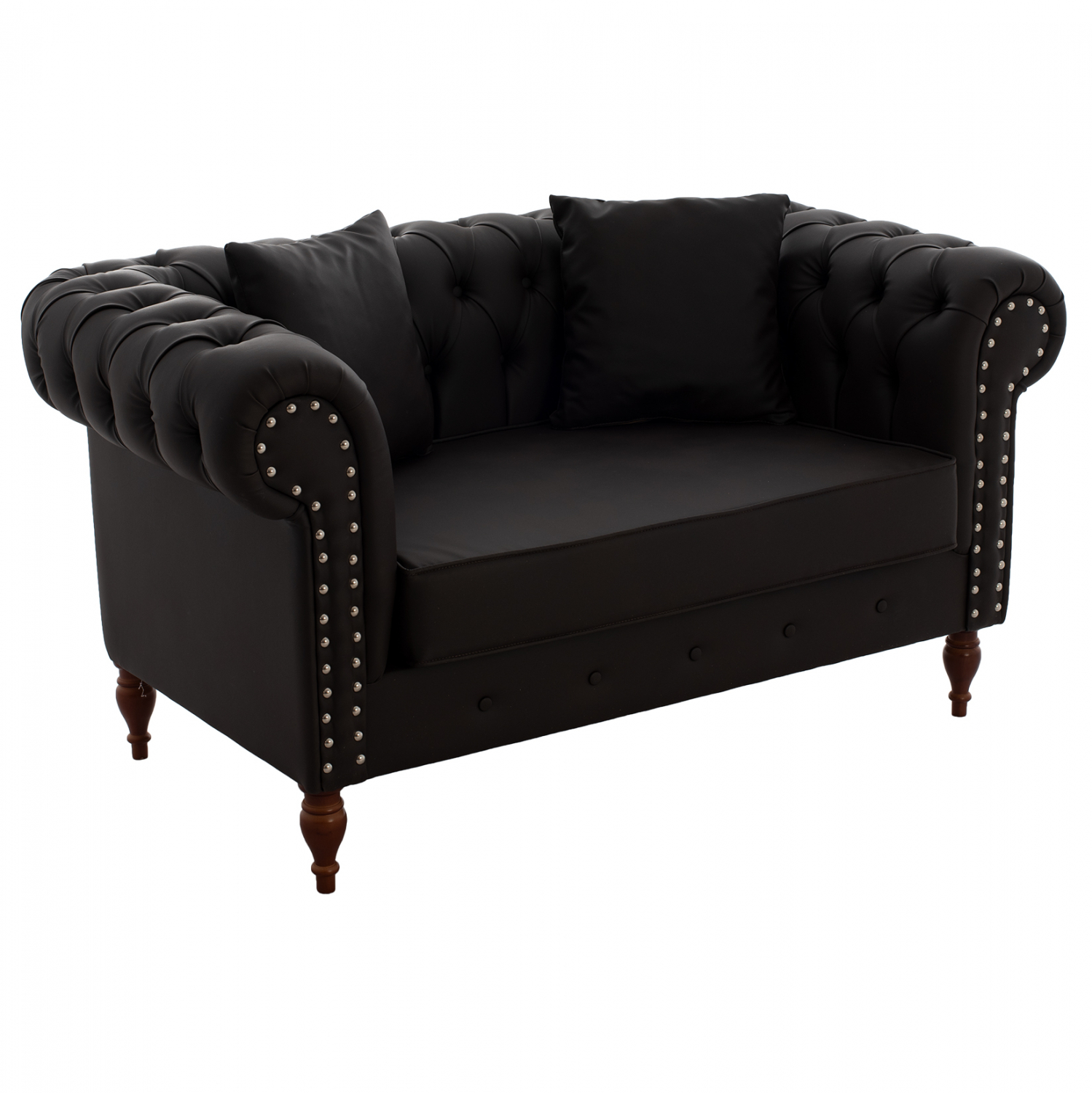 ΚΑΝΑΠΕΣ 2ΘΕΣΙΟΣ Τ. CHESTERFIELD CIELLE ΣΕ ΧΡΩΜΑ ΚΑΦΕ 152x85x80 εκ. 1