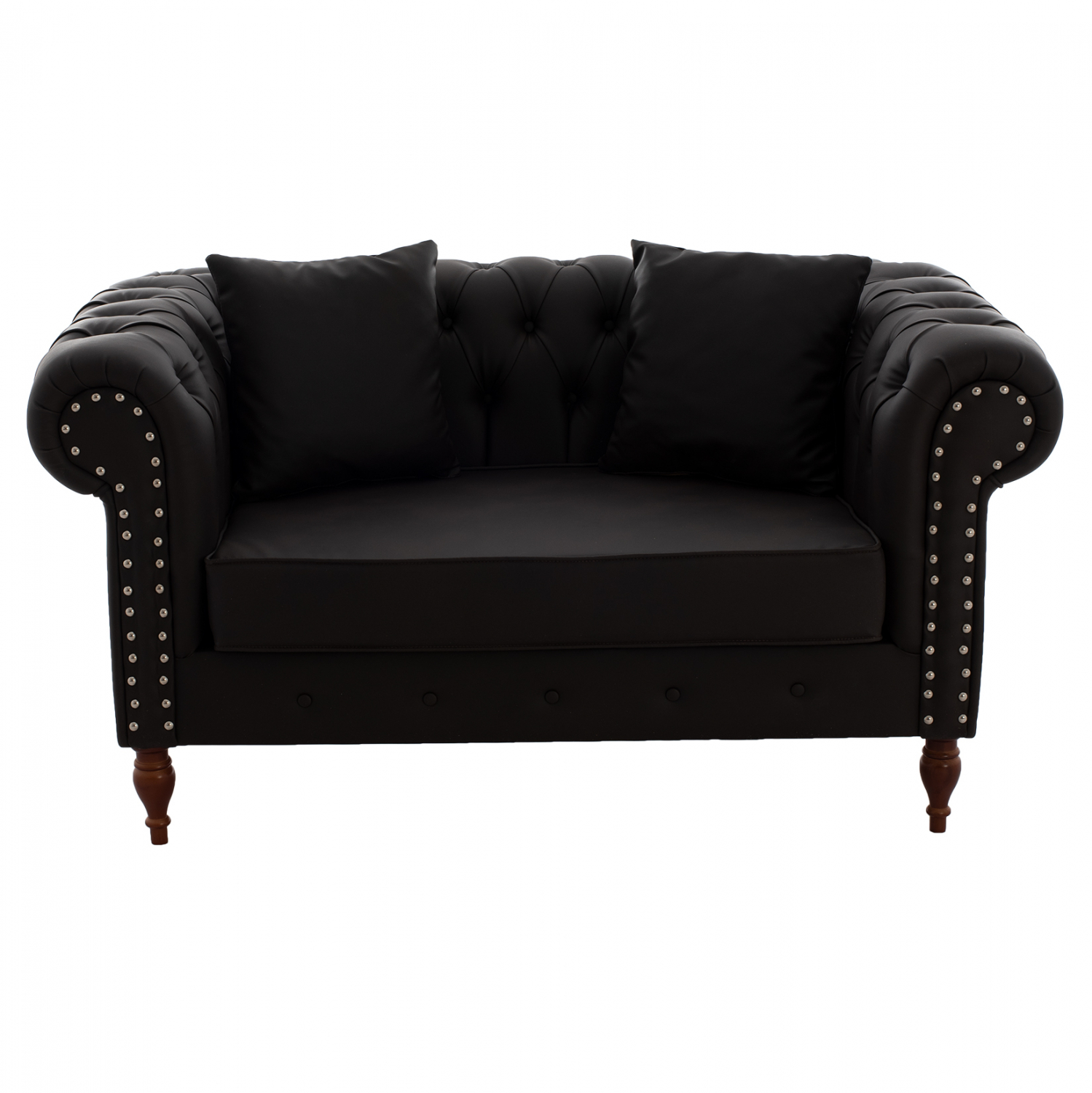 ΚΑΝΑΠΕΣ 2ΘΕΣΙΟΣ Τ. CHESTERFIELD CIELLE ΣΕ ΧΡΩΜΑ ΚΑΦΕ 152x85x80 εκ. 3