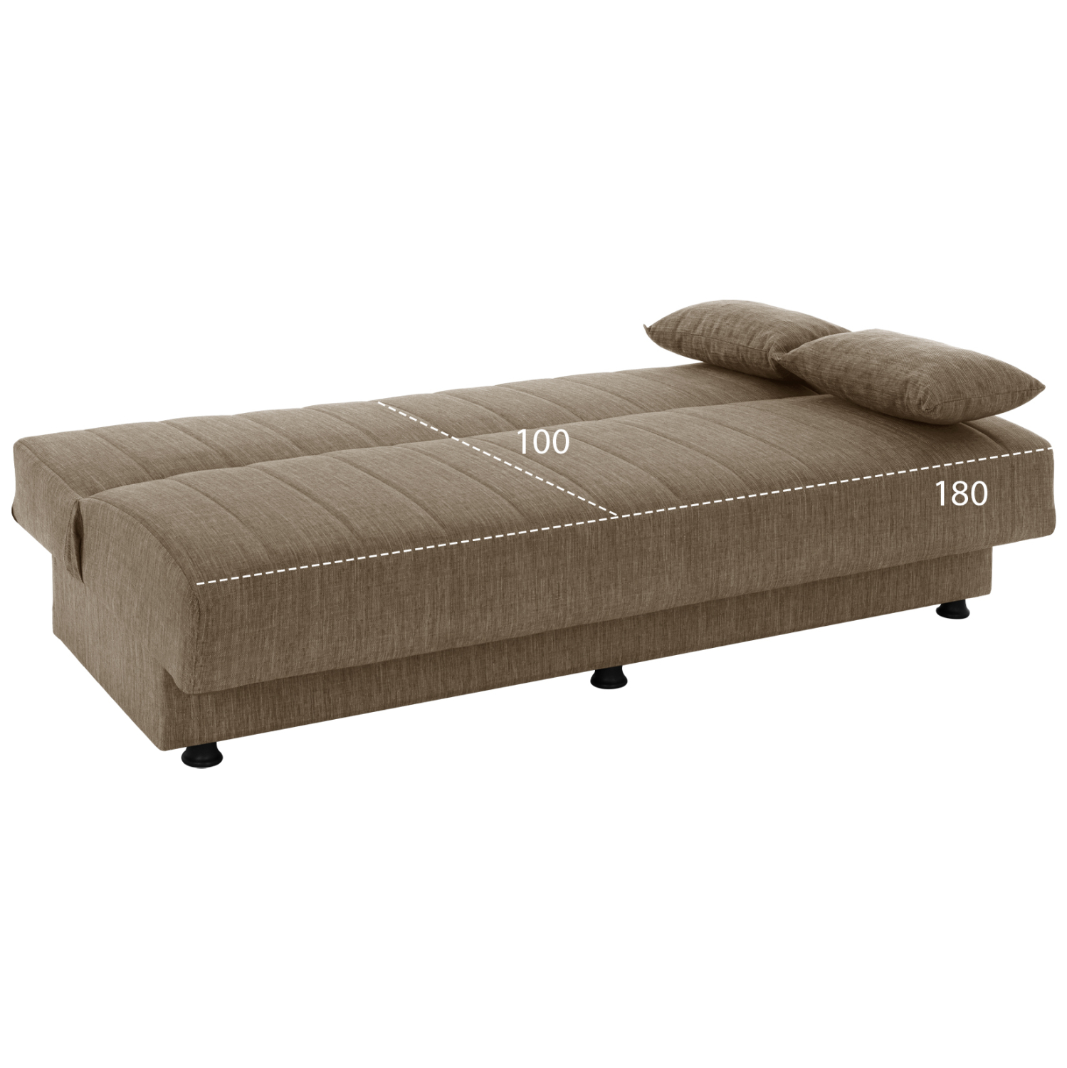 ΚΑΝΑΠΕΣ ΚΡΕΒΑΤΙ ANDRI ΤΡΙΘΕΣΙΟΣ ΚΑΦΕ 180x72x77Υ εκ. 3
