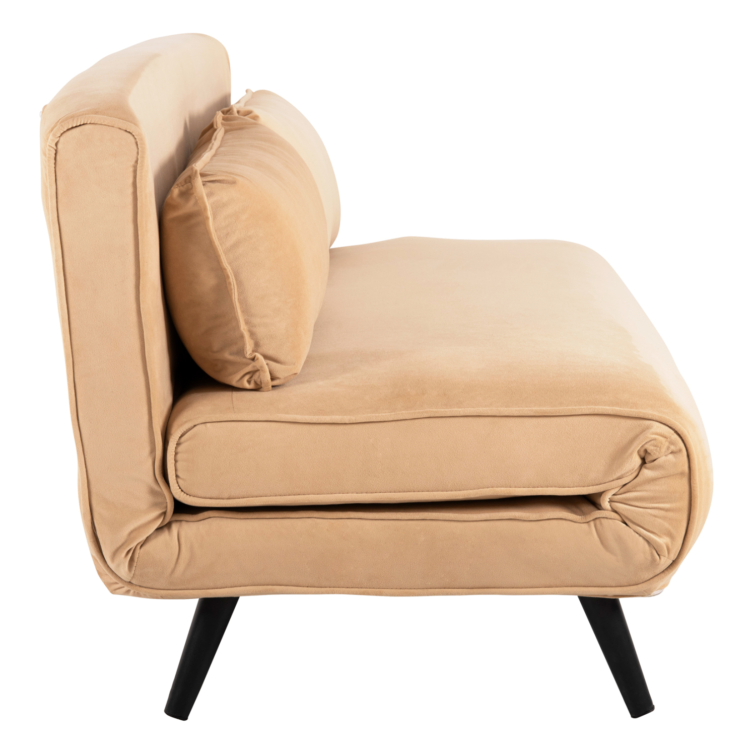 ΚΑΝΑΠΕΣ ΚΡΕΒΑΤΙ 2 ΑΤΟΜΩΝ ASMA ΜΕ ΒΕΛΟΥΔΟ ΜΠΕΖ 140x80x77Yεκ. 5