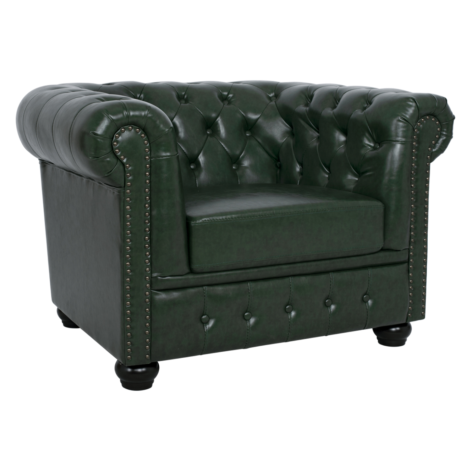 ΠΟΛΥΘΡΟΝΑ T.CHESTERFIELD POLINA PU ΚΥΠΑΡΙΣΣΙ 106x87x70Y εκ. 1